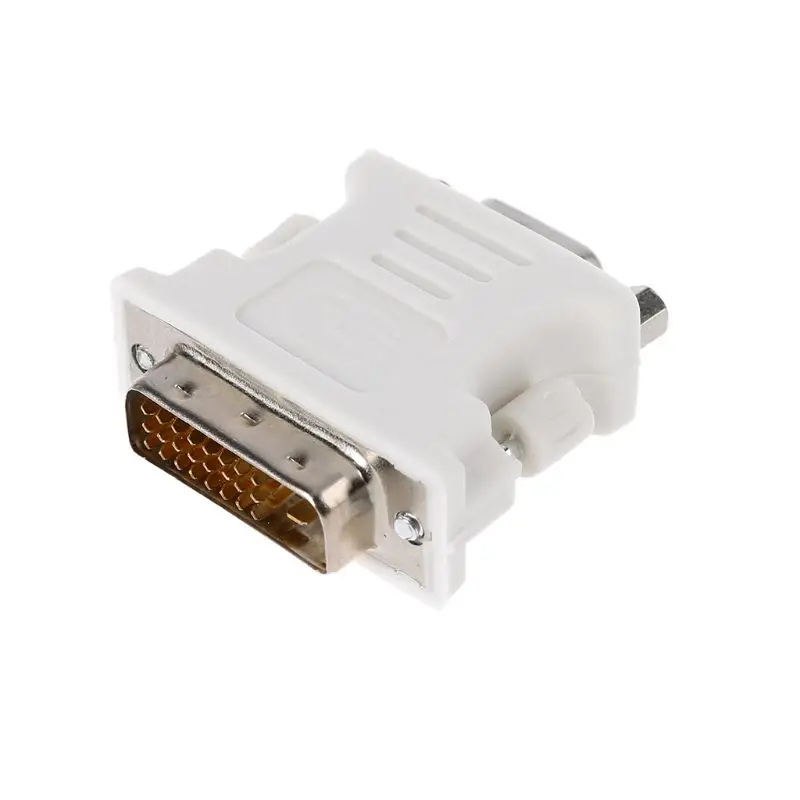 DVI D męski na VGA żeński adapter gniazda konwerter VGA na DVI-D 15-pinowy na VGA Dropship