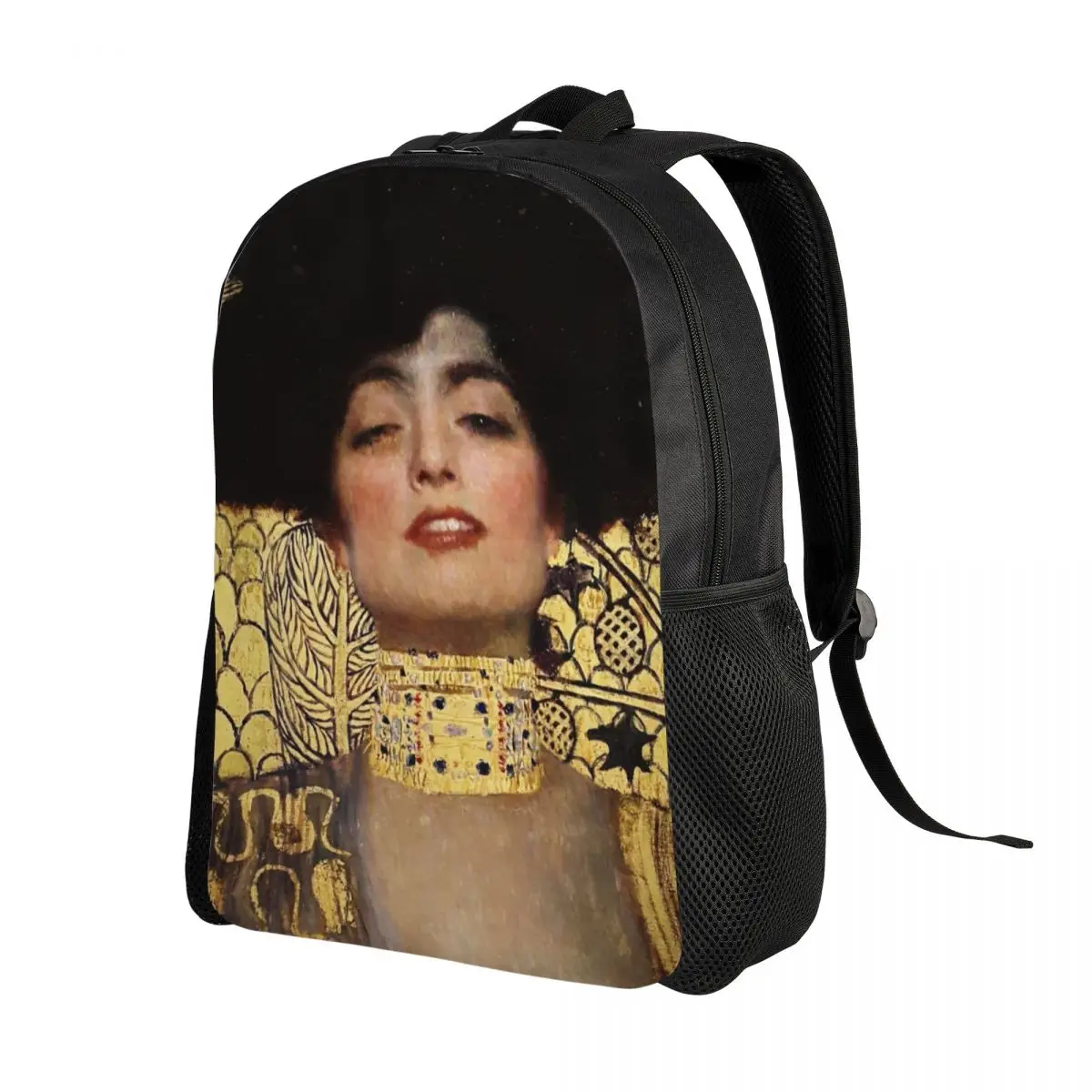 3D Printing Judith And The Head Of Holofernes Backpacks for Gustav Klimt Painting Art School Bags Bookbag Fits 15 Inch Laptop