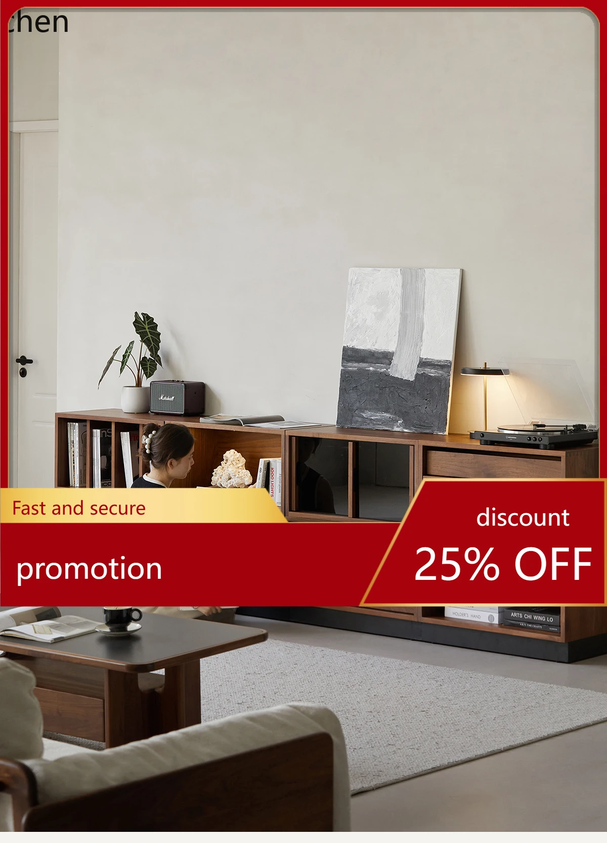 ZML Furniture Combination Cabinet Solid Wood Integrated Multifunctional Living Room Free Module Storage Storage Bookcase