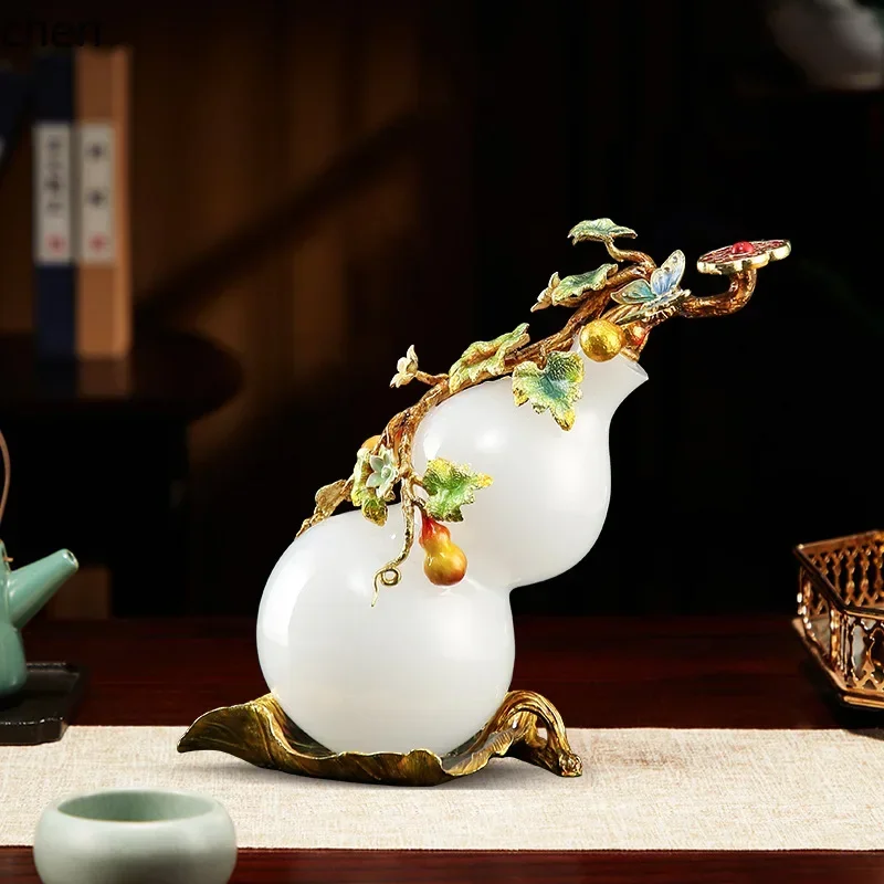 d3 Gourd Ornament Ceramic Gift Living Room Decoration Entryway Wine Cabinet Superior Workmanship, Purchase With Confidence