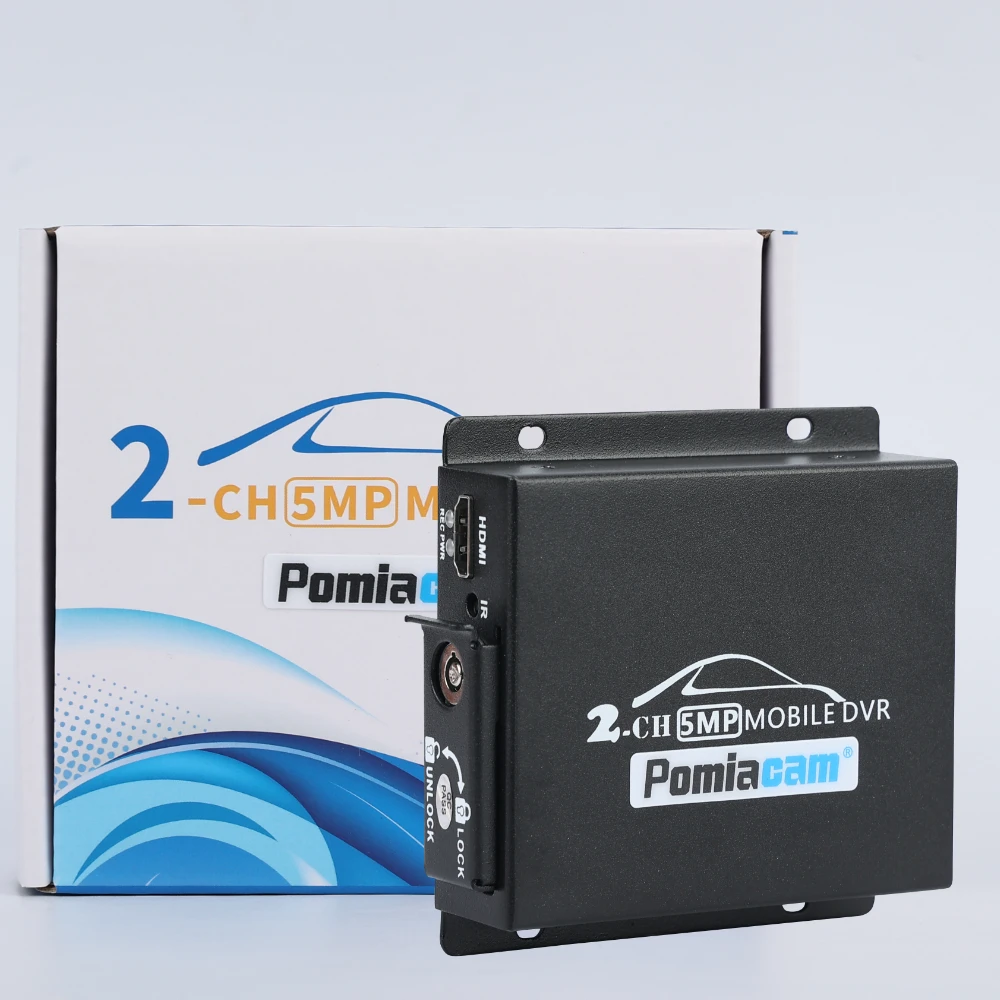DMH222-2 Channel MobileCar Video Recorder Car Truck DVR Camera System   Power Failure Protection Mobile DVR