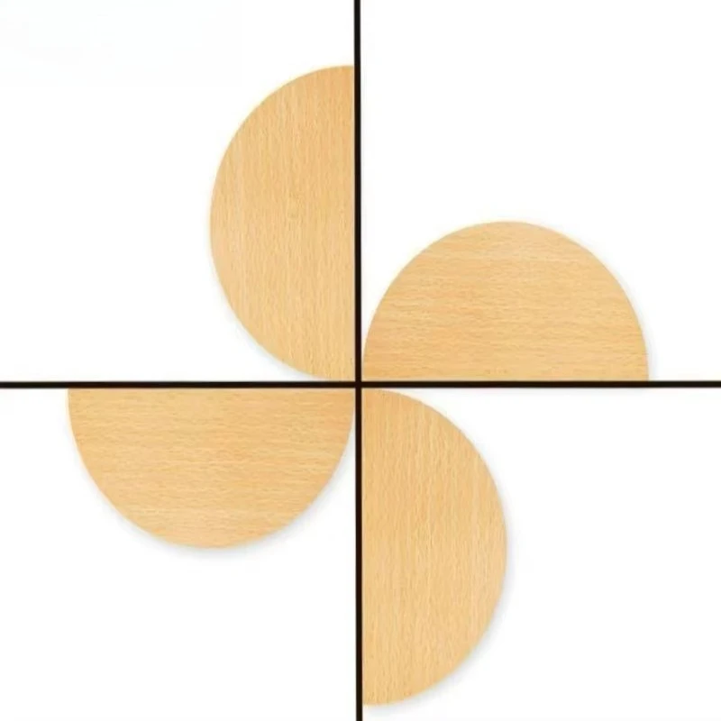 

Cabinet door beech wooden handle Nordic simple cabinet wardrobe natural wood color quarter round wooden cabinet handle