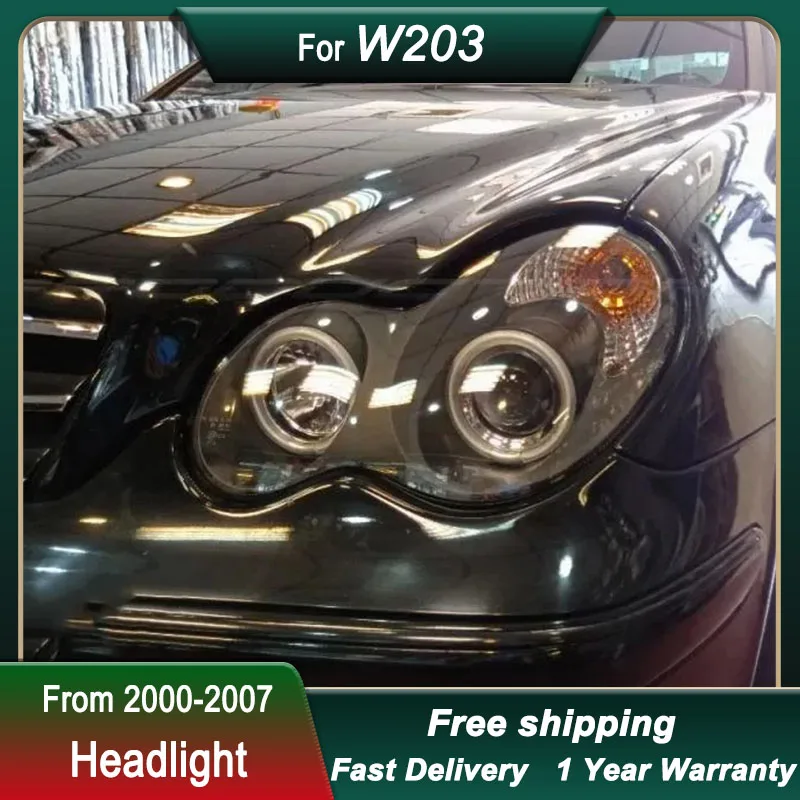 Car Led Headlights For Mercedes Benz C CLASS W203 00-07 modify LED Head Lamp DRL Dynamic Signal Lamp Front light Assembly