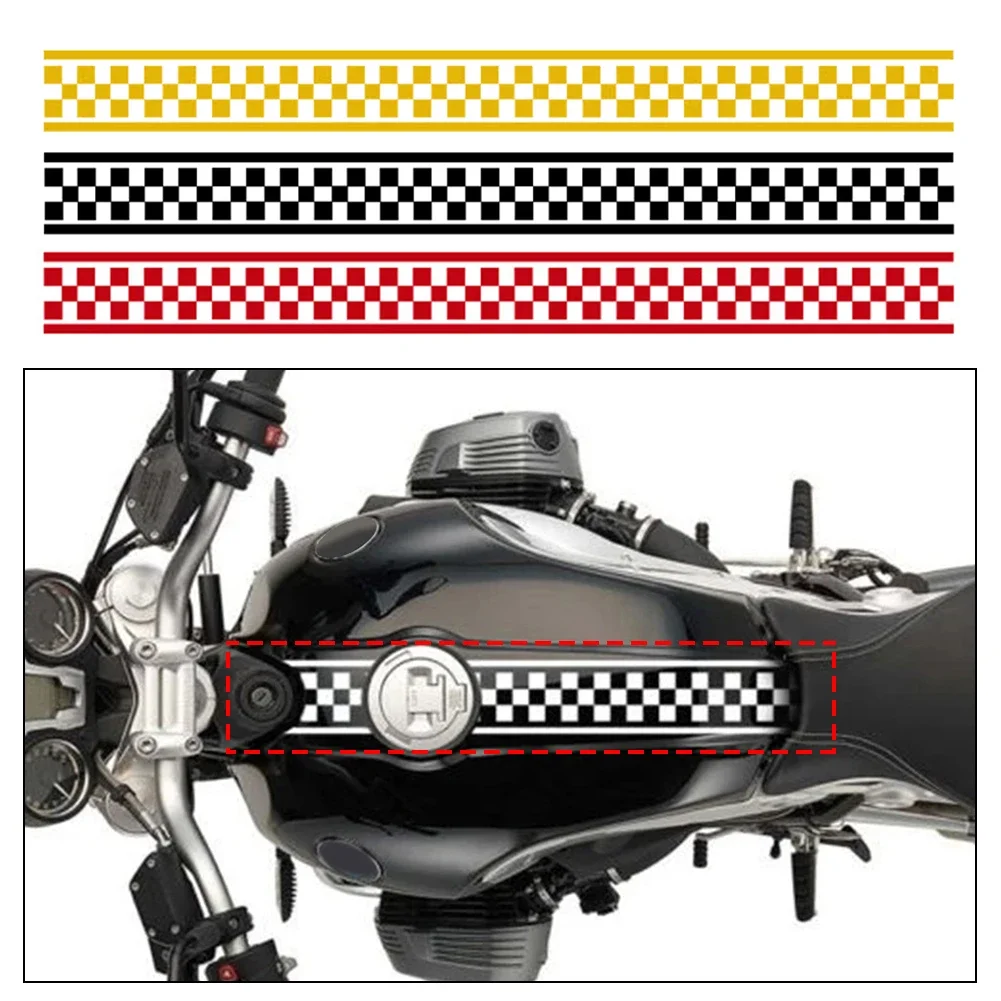 

5 Style Stripe Vinyl Sticker for Motorcycel Fuel Tank Decor Motor Body Stickers Strip Decal 90cm*8cm Motorcycle Accessories