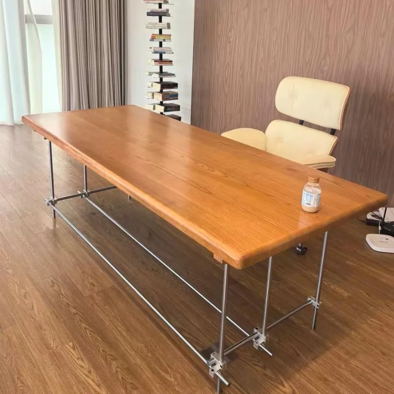Office desk, simple and modern, light luxury workbench, negotiation workbench