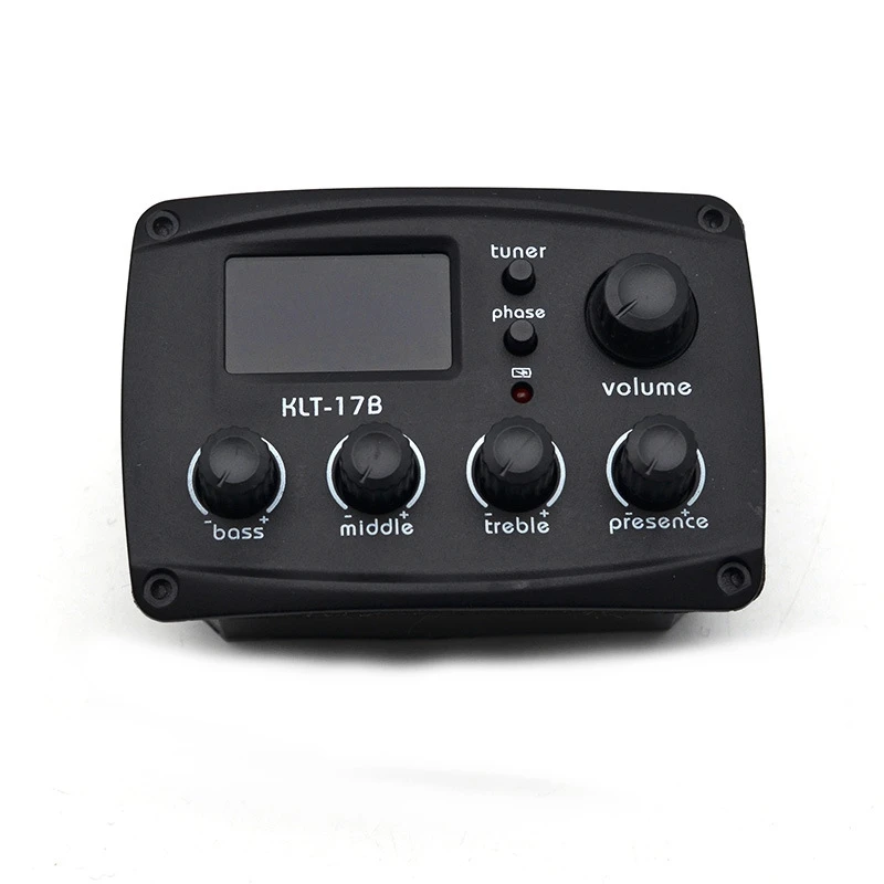 XFDZ-Acoustic Guitar EQ Preamp With Digital Procedding Tuner 3 Band EQ Equalizer With Tuner Guitar Pickup