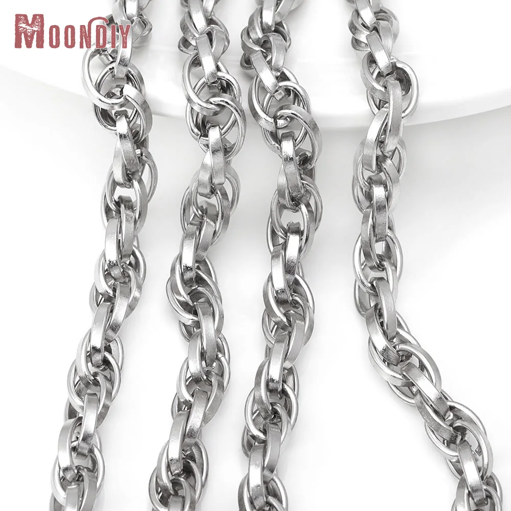 

50CM Stainless Steel Color Stainless Steel Oval Necklace Chains Bracelets Jewelry Chains High Quality Diy Accessories Making