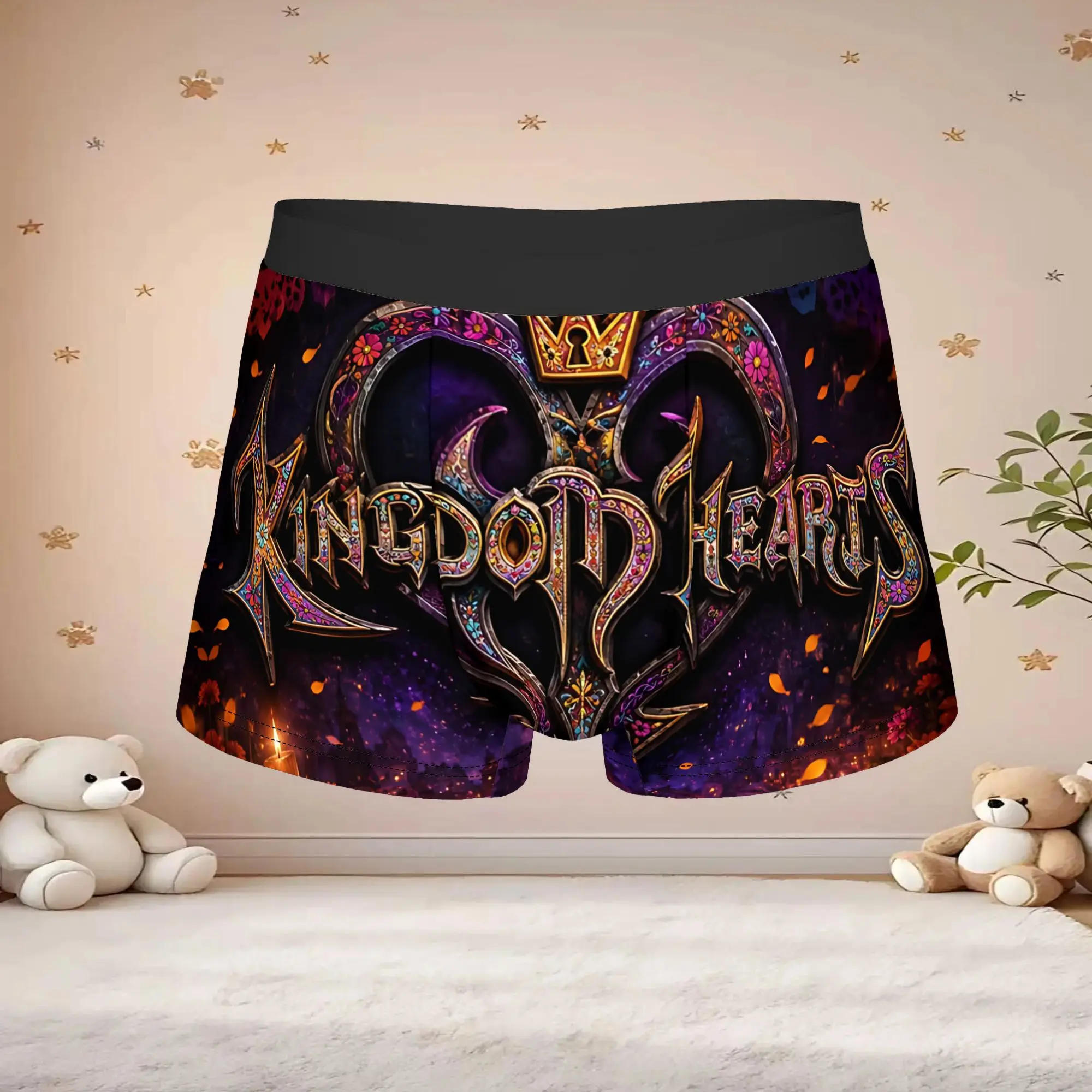 1pc Popular Kingdom Hearts boxers  Novelty Panties Men's Underwear Ventilate Shorts Boxer Briefs