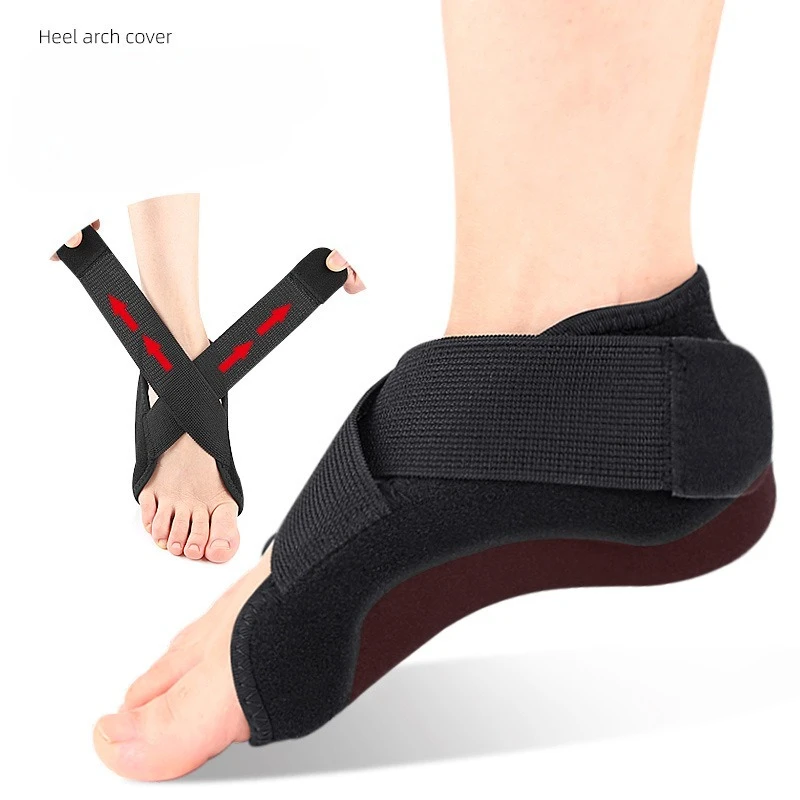

1 Pair Velcro Arch Shoe Covers, Flat Foot Support Pads, XO-shaped Leg Inversion Half Pads, Arch Support Heel Covers
