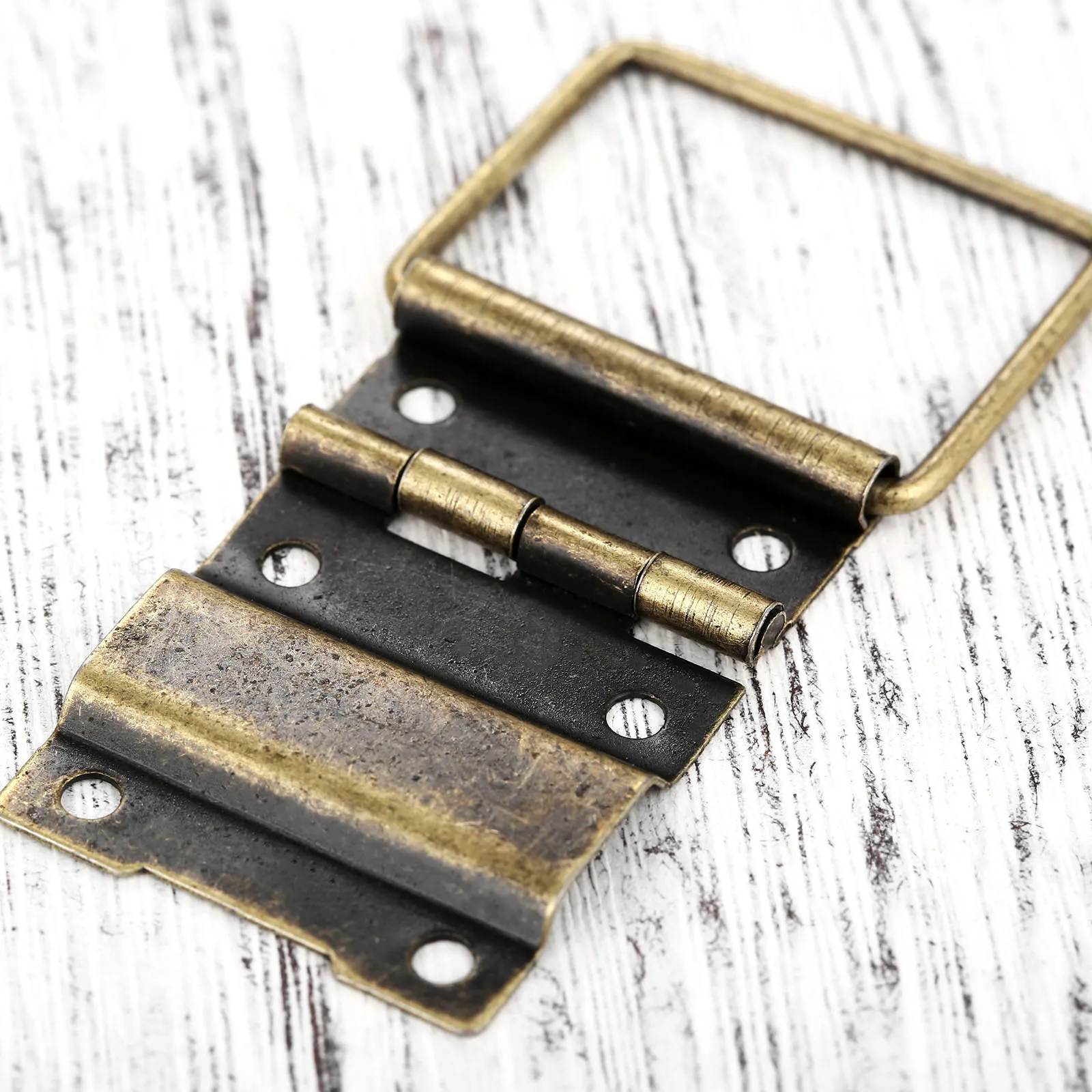 

4Pcs Antique Bronze Iron Retro Hinges,45*29mm,Flexible for Antique Wooden Jewelry Box with 24 Screws,Durable Easy Install