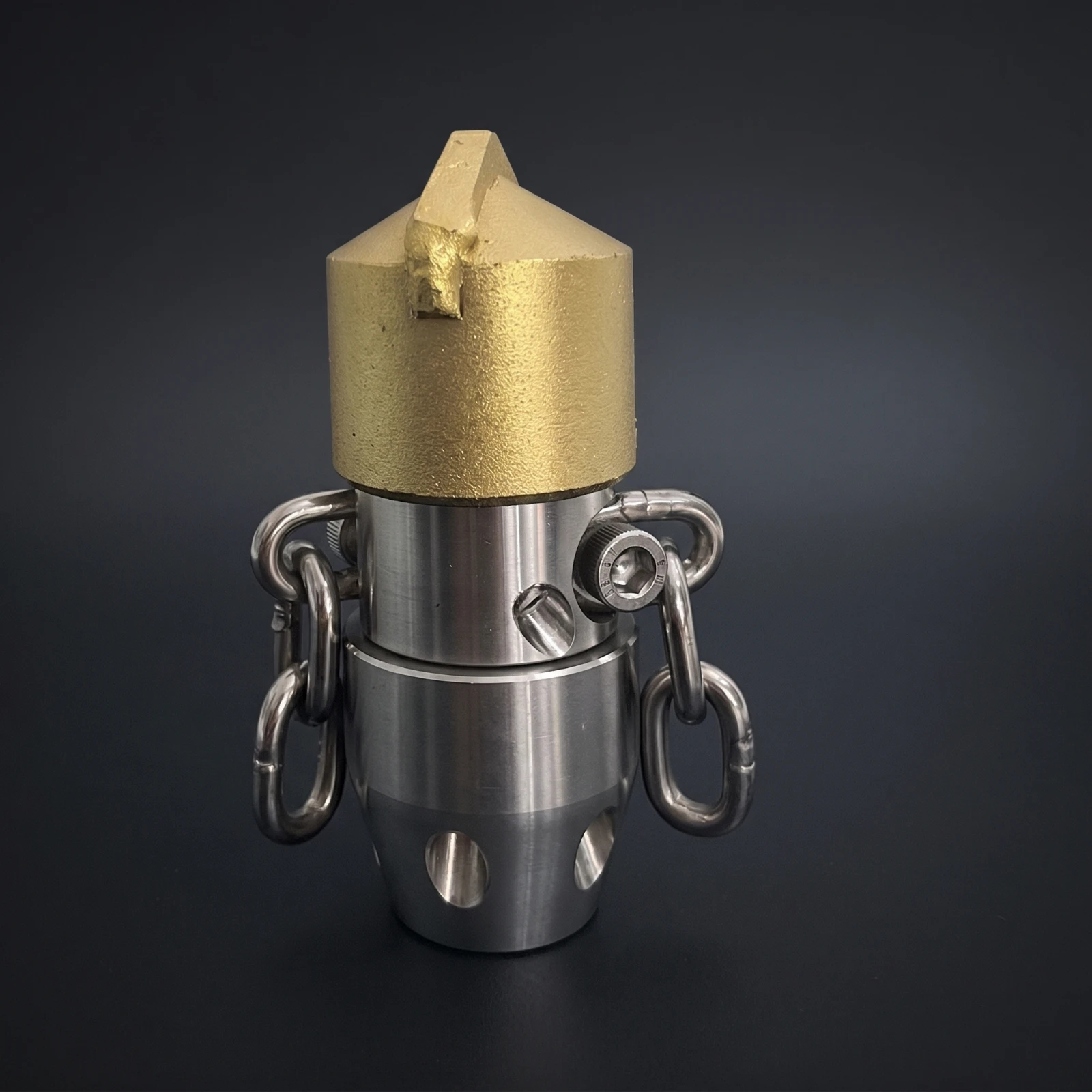 Rotating Sewer Nozzle Compact Cleaning Tip Drain Cleaning Nozzle Steel Fitting Long-Lasting for Plumbers, Drains, Sinks
