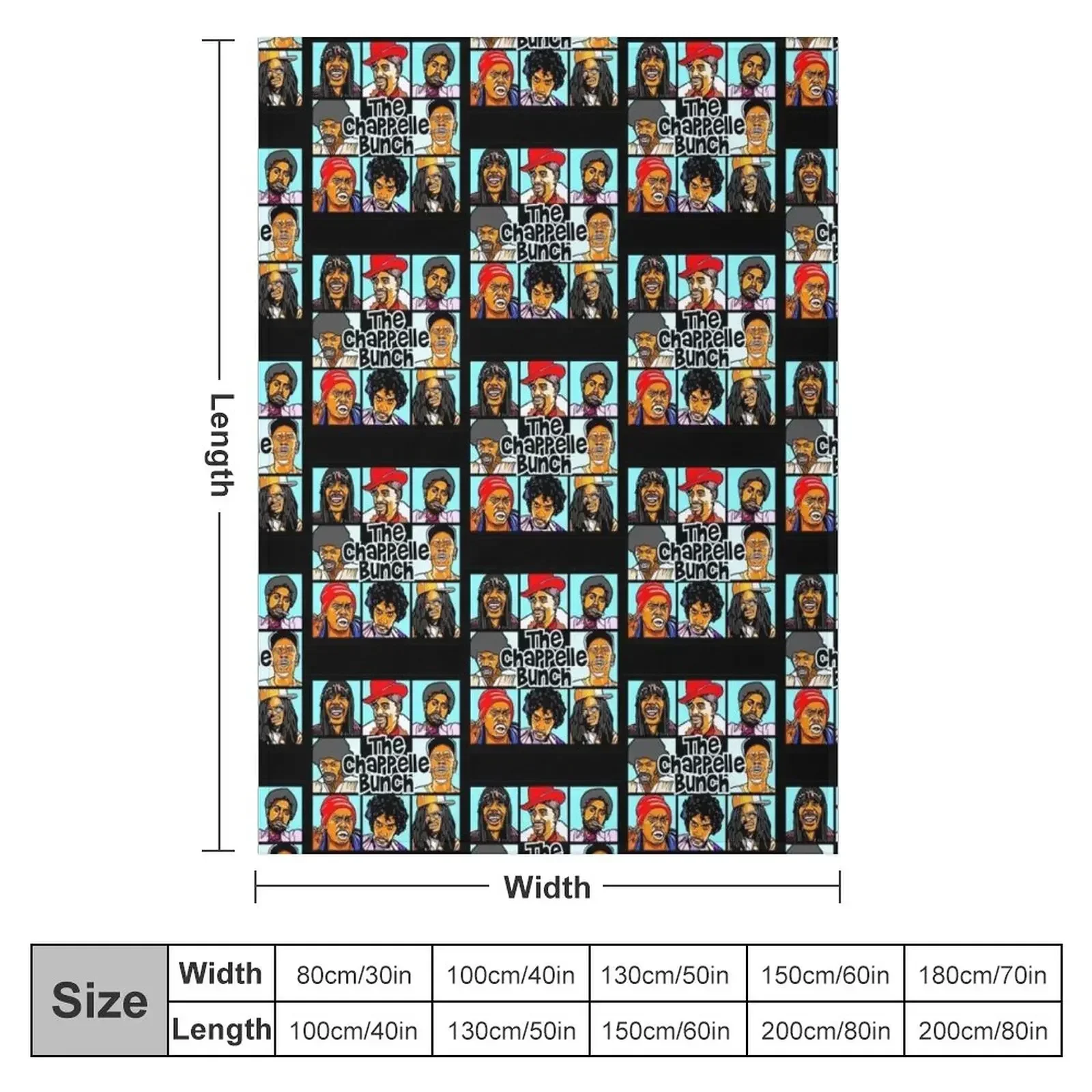 THE CHAPPELLE BUNCH COMEDY CENTRAL Throw Blanket christmas gifts Hairys Blankets