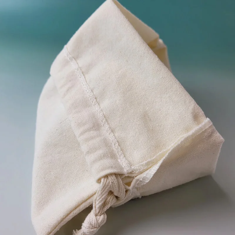 أكياس القطن الطبيعي هدية ، ماكياج المجوهرات شعار الحقائب ، العطور ، شمعة ، تغليف الملابس الداخلية ، كيس الغبار ، 5x6 سنتيمتر ، 7x9 سنتيمتر ، 9x12 سنتيمتر ، 11x14cm