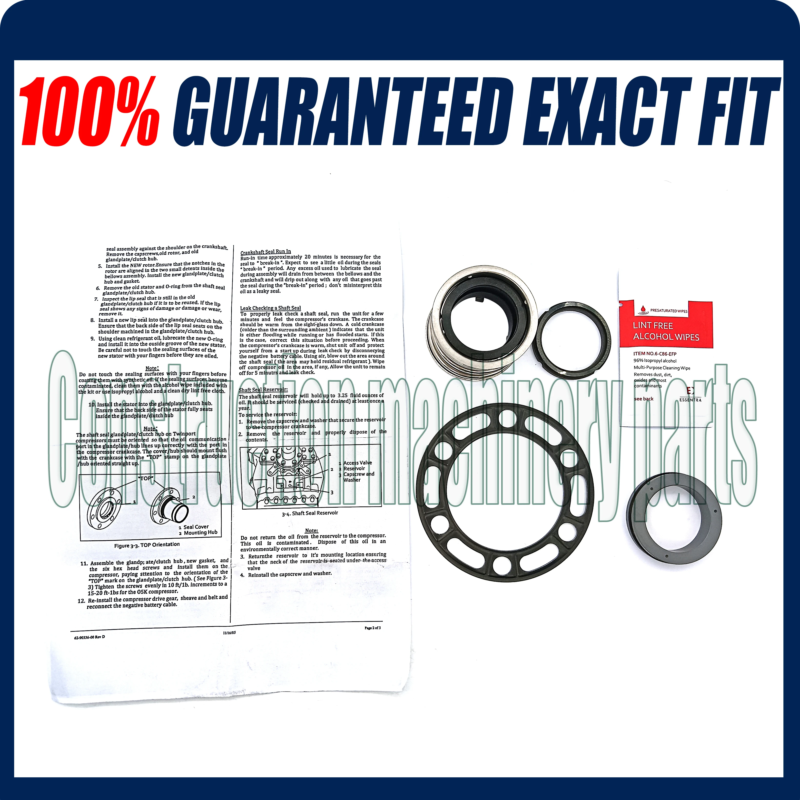 New Shaft Seal Kit 17-44770-00 for Carrier 05G Compressor