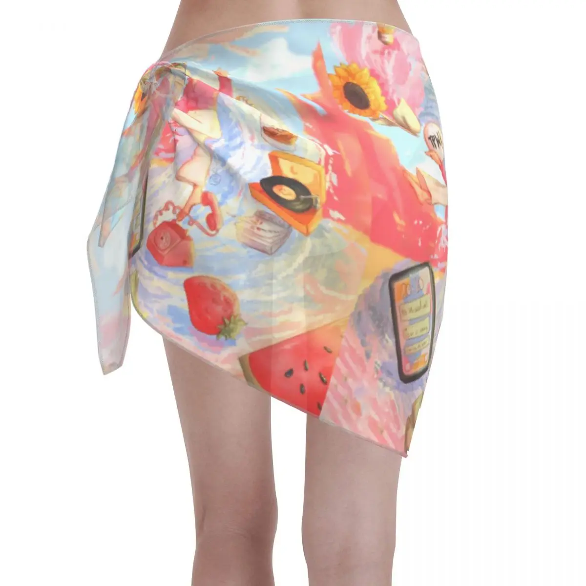 Benutzerdefinierte für Bademode H-Harry Sänger S-Styles Poster Kurze Sarongs Strand Wrap Frauen Strand Bikini Wrap Sarongs Badeanzug Cover-ups