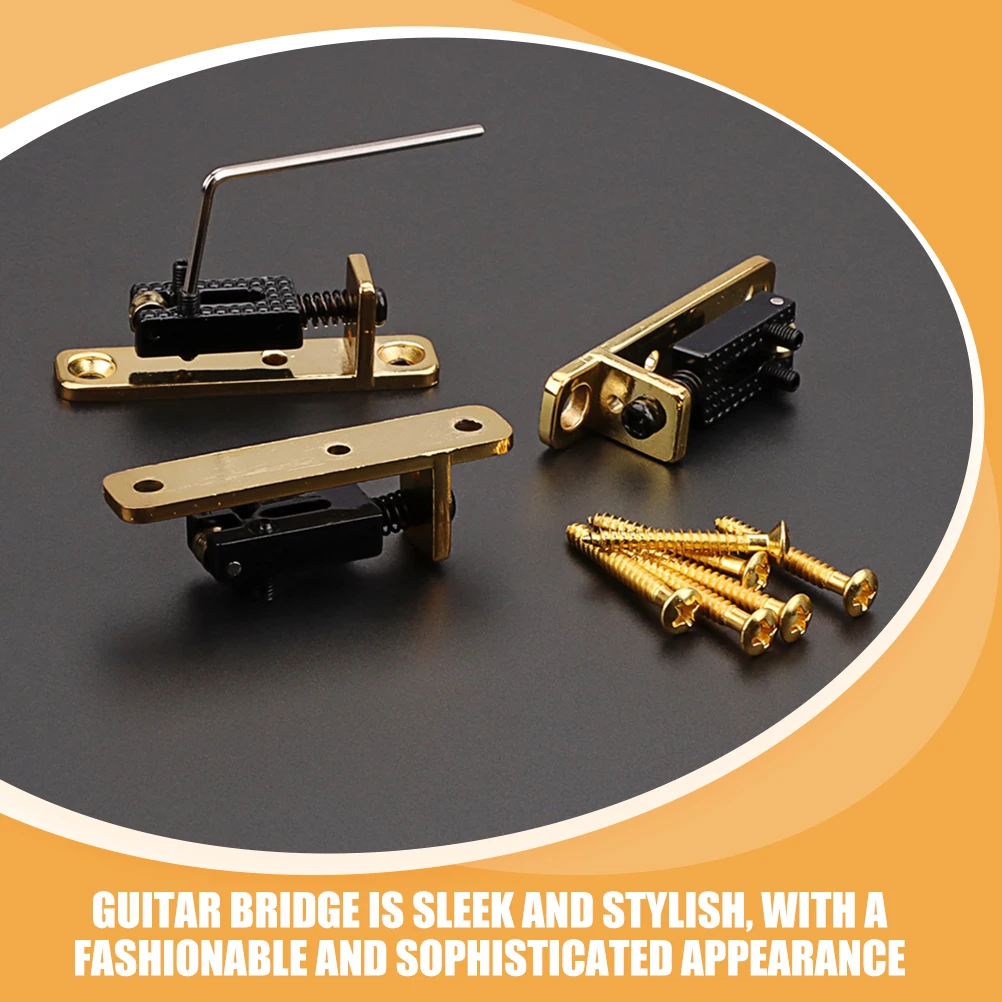 

3 Pcs Guitar Bridge Set for Electric Parts Accessories Bridges and Saddles Replacement
