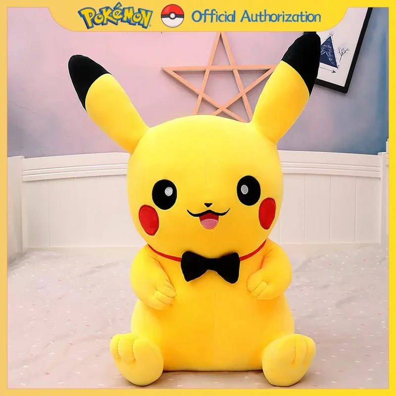 40CM-120CM Pokemon Pikachu Plüschtier Niedliche Cartoon Gefüllte Puppe Anime Sammlung Souvenir Kawaii Pokémon Spielzeug Geburtstagsgeschenk