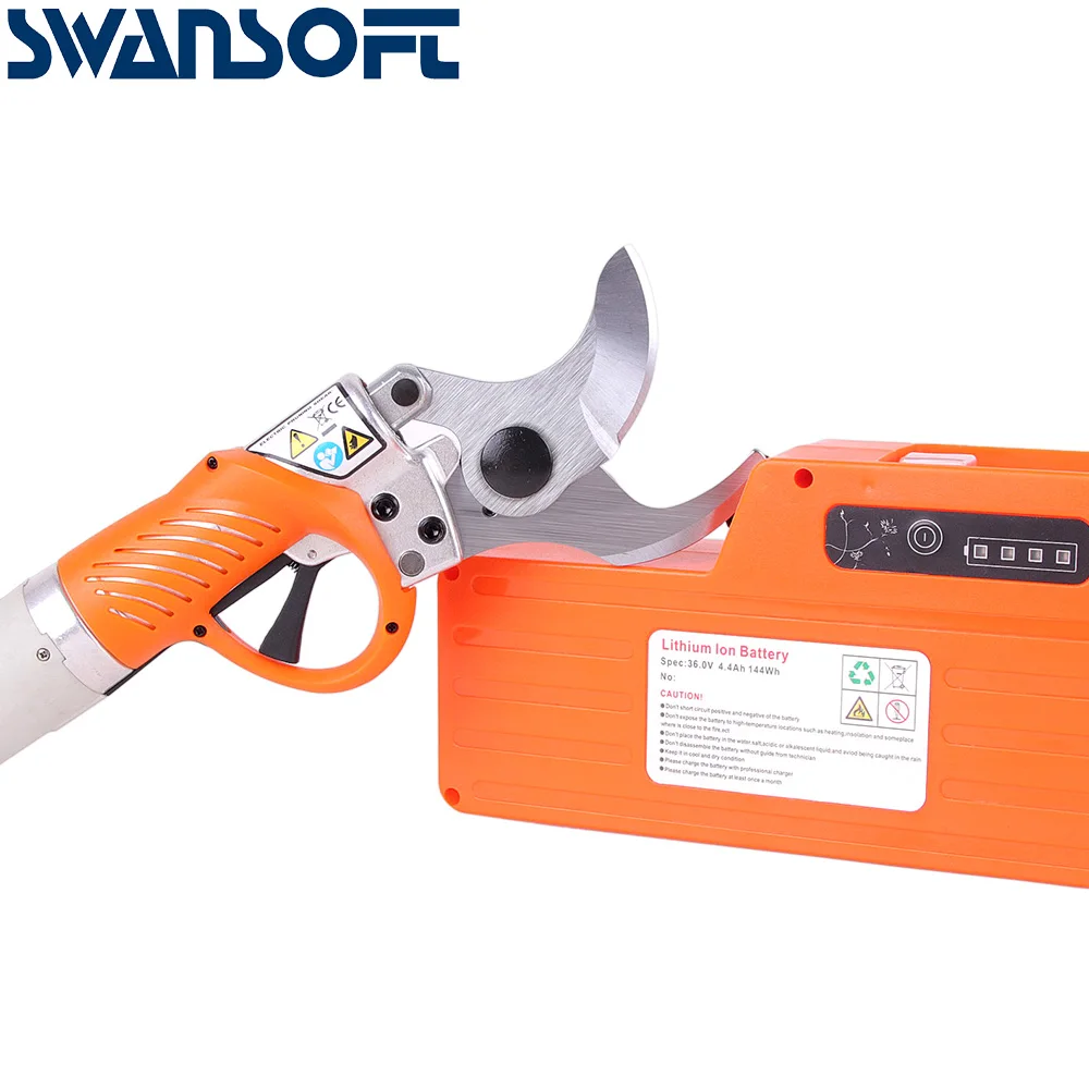 SWANSOFT battery pruner Charging Type Cordless Electric Pruning Shears for Vineyard