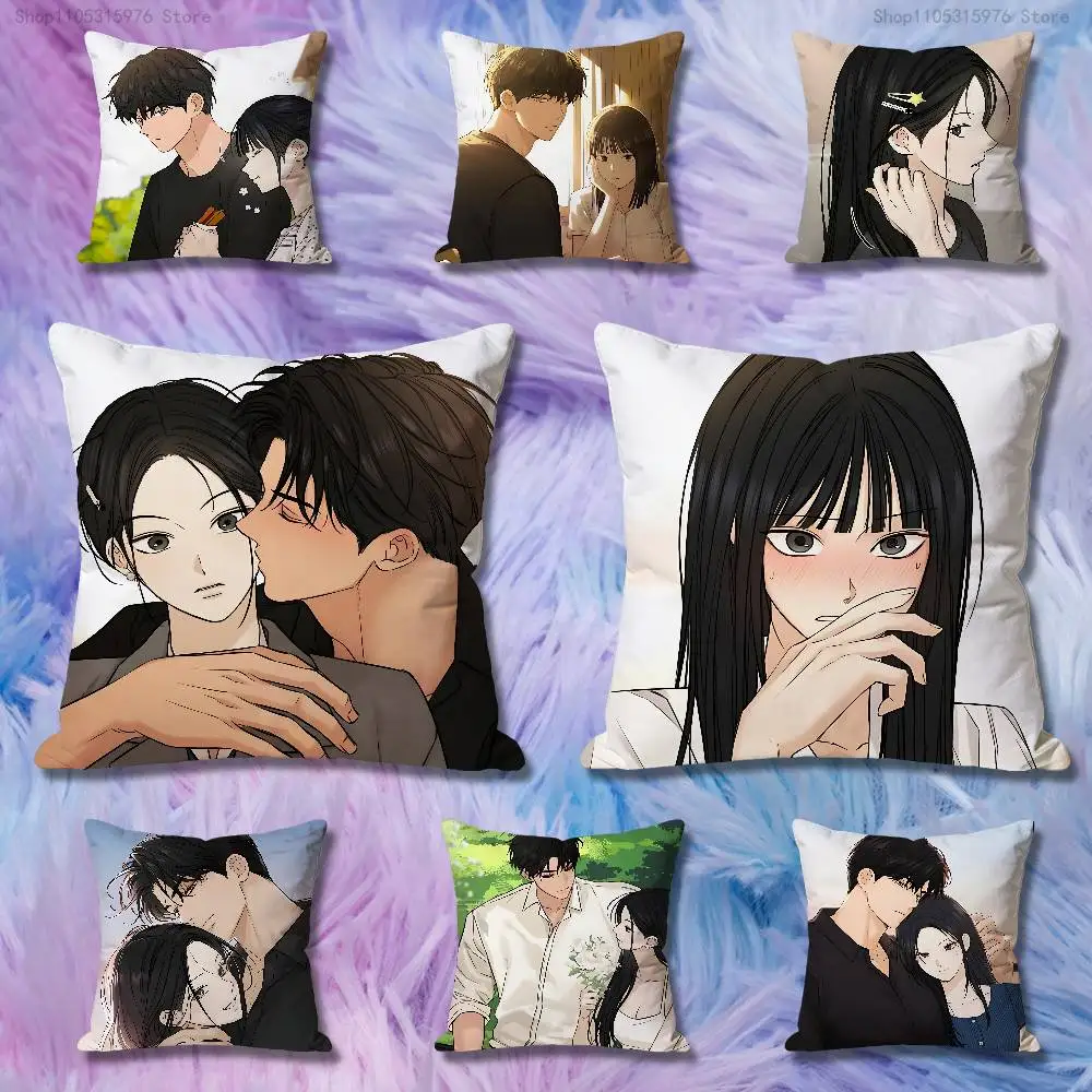J-Just T-Twilight Manhwa Print Pillow Case Aesthetic Bedroom Decor 30x30 40x40 45x45 50x50 60x60 65x65cm