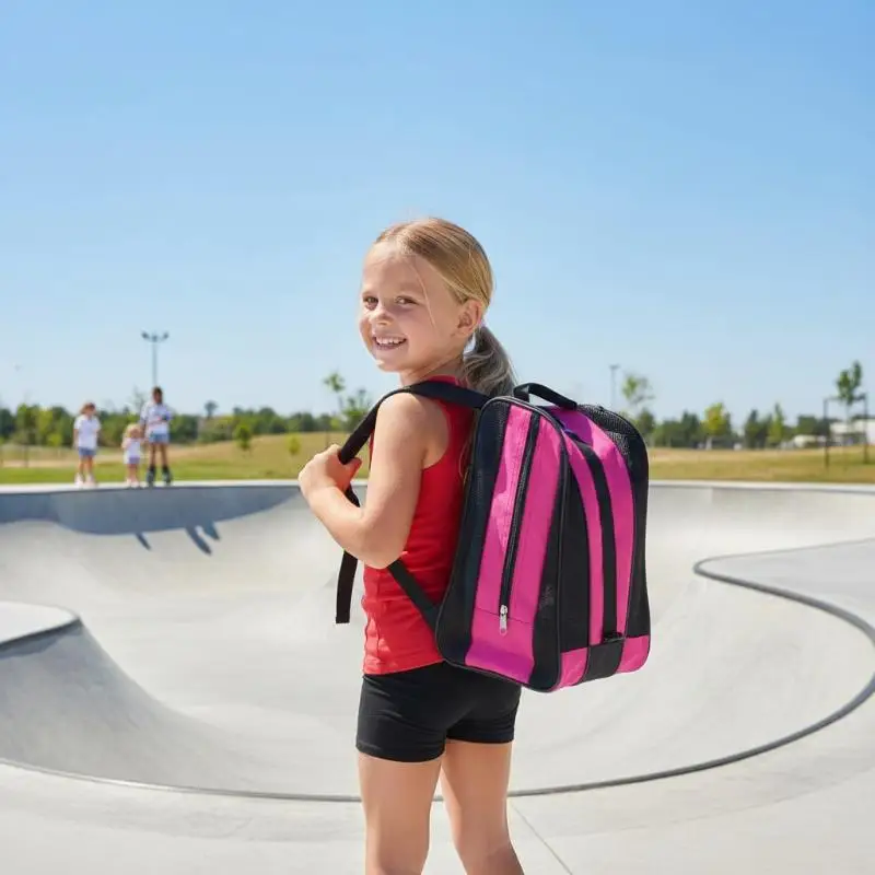 Large Capacity Ice Skates Bag Oxford Cloth Material Storage and Organizer for Skating Shoes and Accessories for Travel Sports