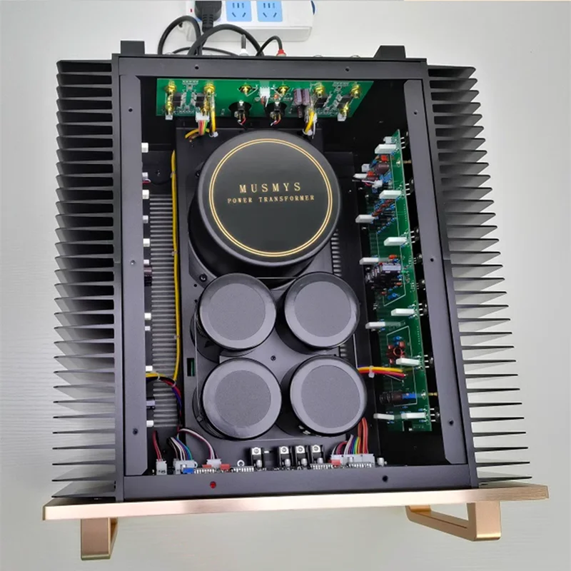 YU-06 MUSMYS Clone Study Acceleration A-75 Pure Class A Power Amplifier Fully Balanced/Stereo 960W/480W 1-8Ohm 110V/220V