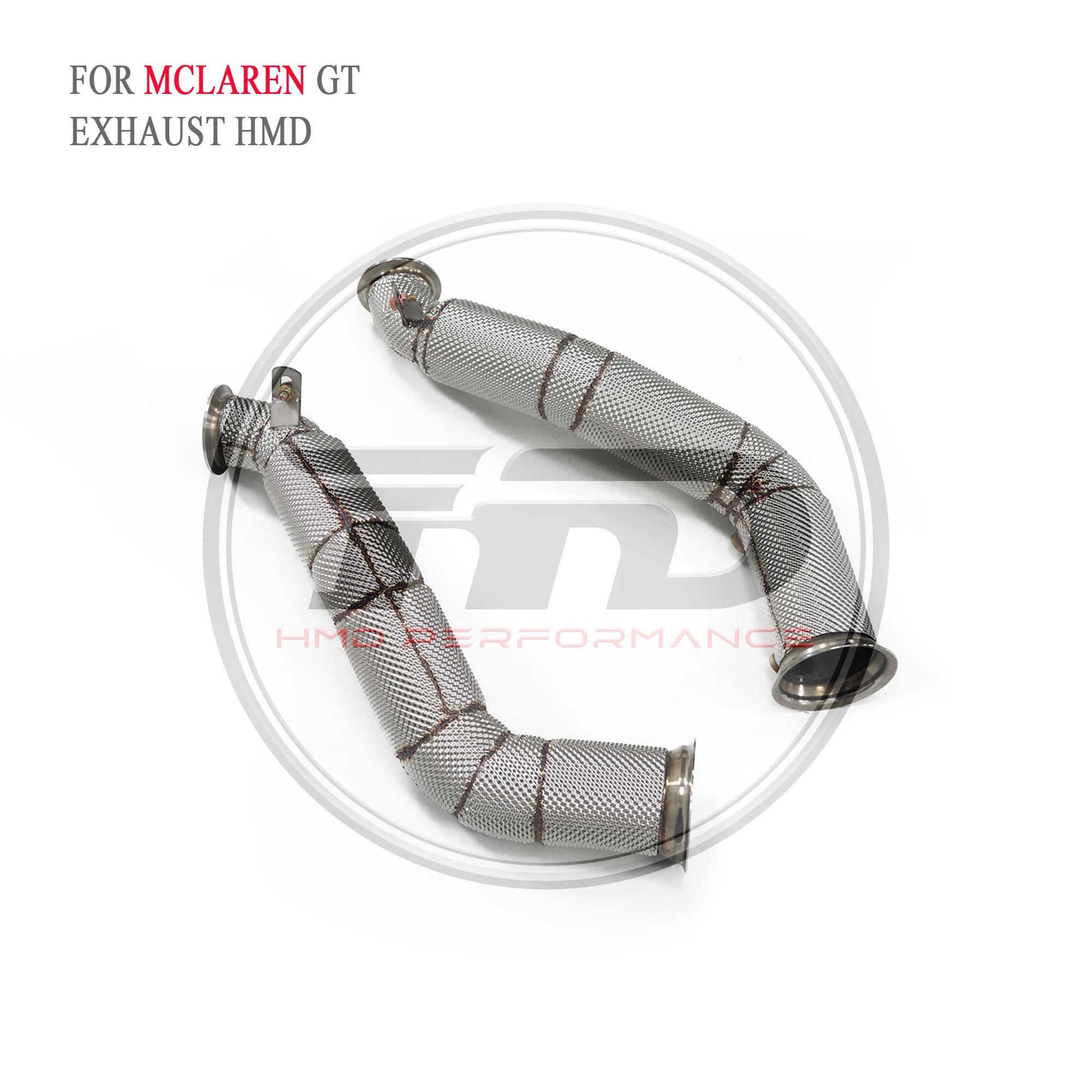 

HMD Stainless Steel 304 Exhaust Downpipe For McLaren GT 2019 4.0T V8 With Catalytic Valve Exhaust Muffler Performance