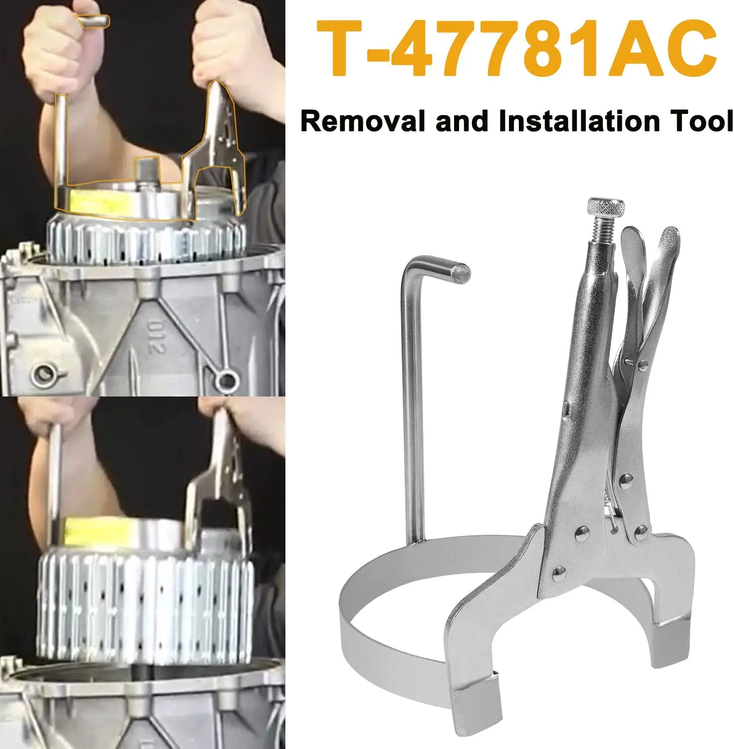 

TML T-47781AC 1-2-3-4 & 3-5-Reverse Drum Removal and Installation Tool Fit for 6L50E, 6L80E, 6L90E Transmissions-Steel