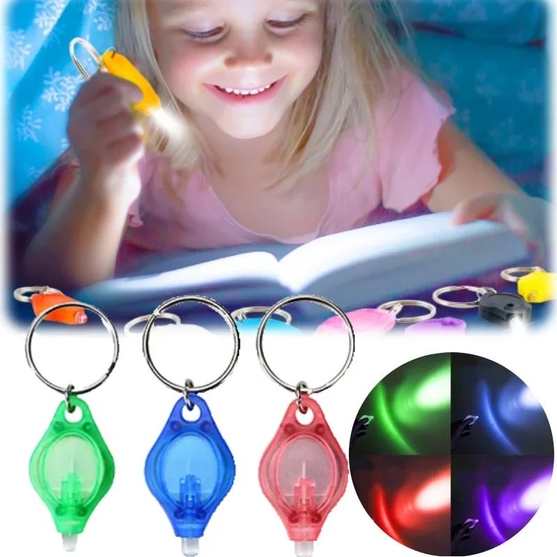 

1-10 шт. мини-брелок со светодиодным фонариком, подарки, черный свет, режимы УФ- и белого света, компактный фонарик для сумки для ключей и экстренного использования