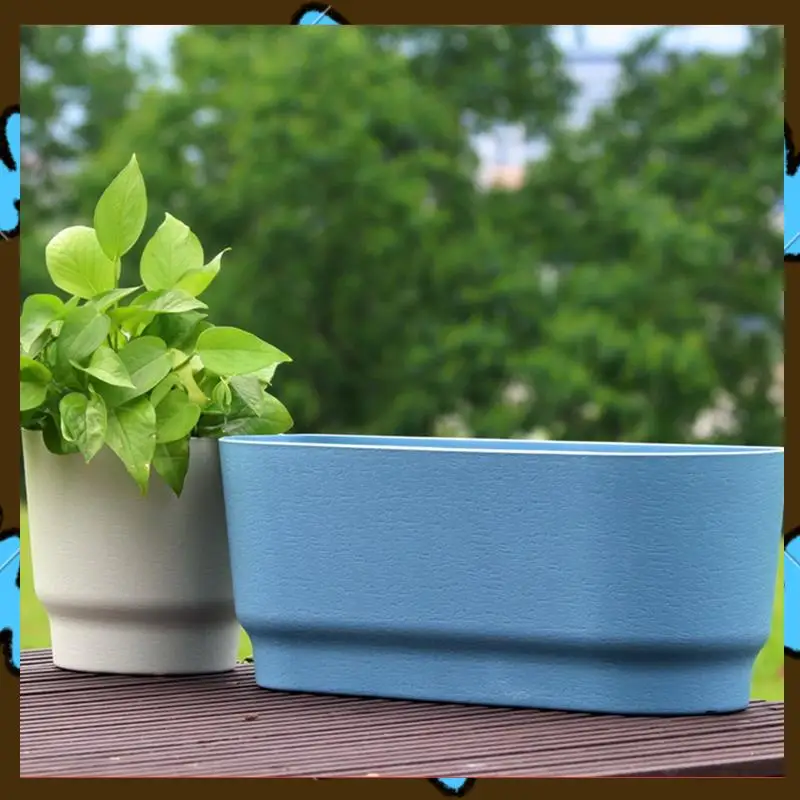

Promotion! Semi Circular Wall Hanging Railing Flower Plastic Pots Baskets Suitable For Balcony Fence Garden Outdoor Indoor