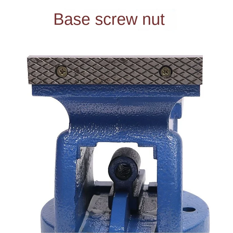 5 بوصة منجلة مقاعد البدلاء بوصة من الحديد الزهر الثقيل مع قاعدة دوارة 360 ورأس لقط الطحن الثابت #4