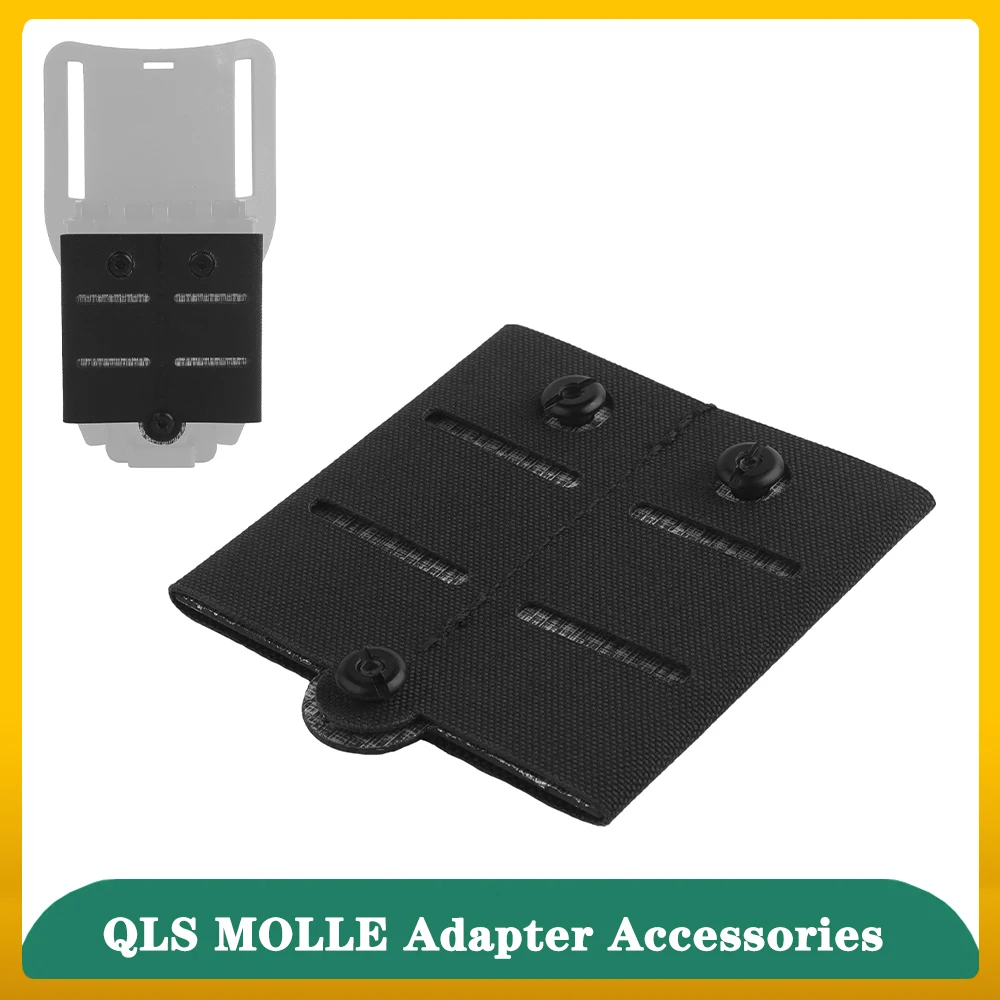 

QLS MOLLE M System Mounting Adapter Accessories，Polymer Modular Belt Accessories For Hunting Shooting Magazine Bags，Black/Brown