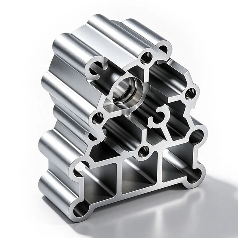 High Precision CNC Machining Aluminum Alloy Manifold Block Custom Complex Structure Aluminum Housing for Automation Equipment