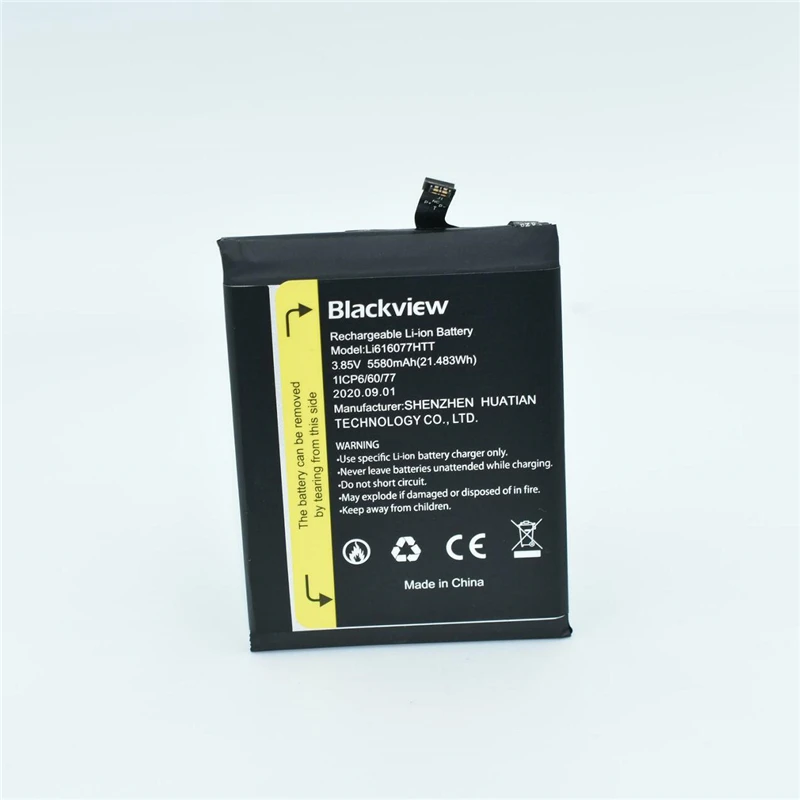 In stock for Blackview BV5100 battery 5580mAh High capacity Long standby time for Blackview Li616077HTT battery