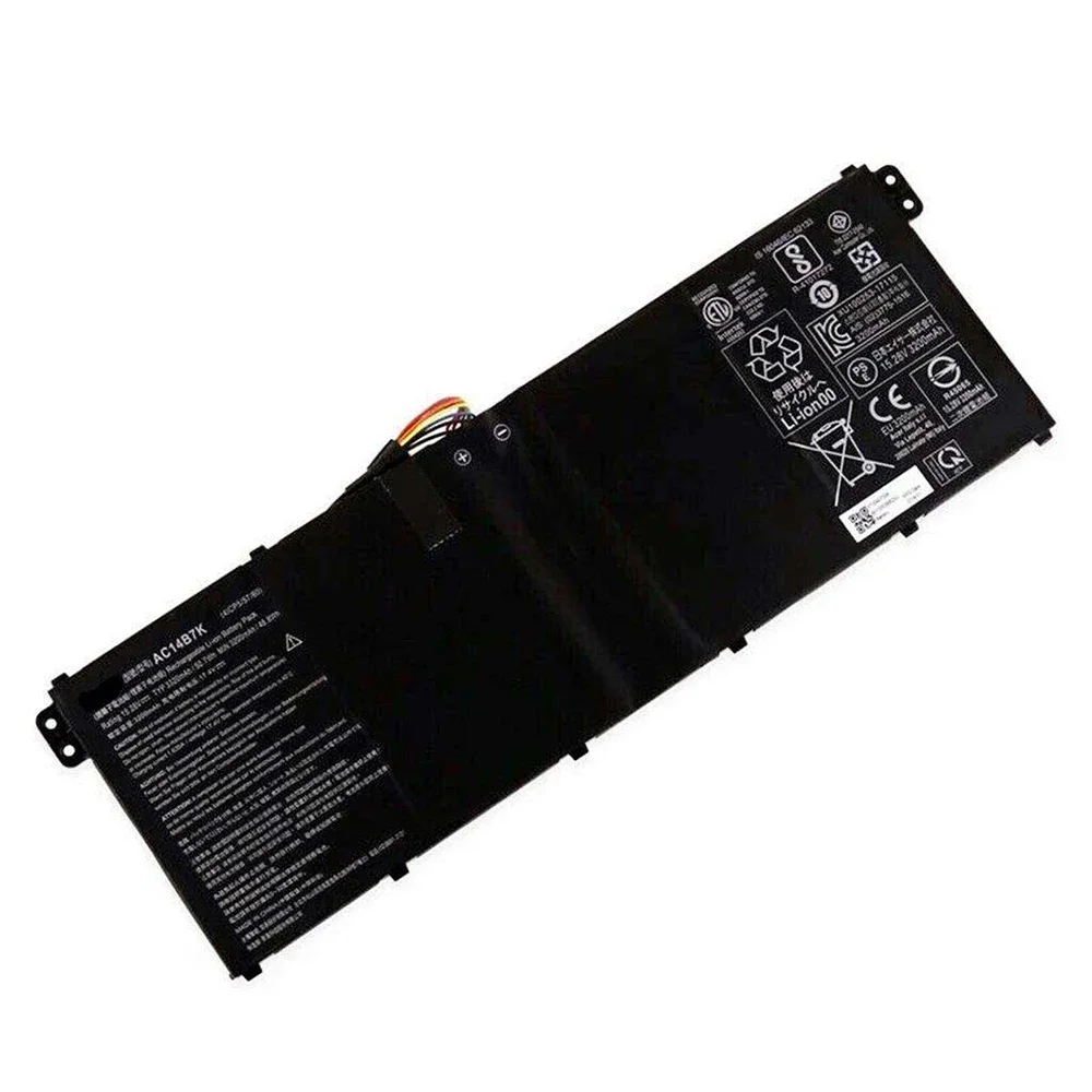 Imagem -04 - Bateria do Portátil Ac14b7k para Ac14b7k 15.28v 48.8wh para Acer Aspmate P236 Tmp236 Swift Sf31454 52g S401 Novo Original