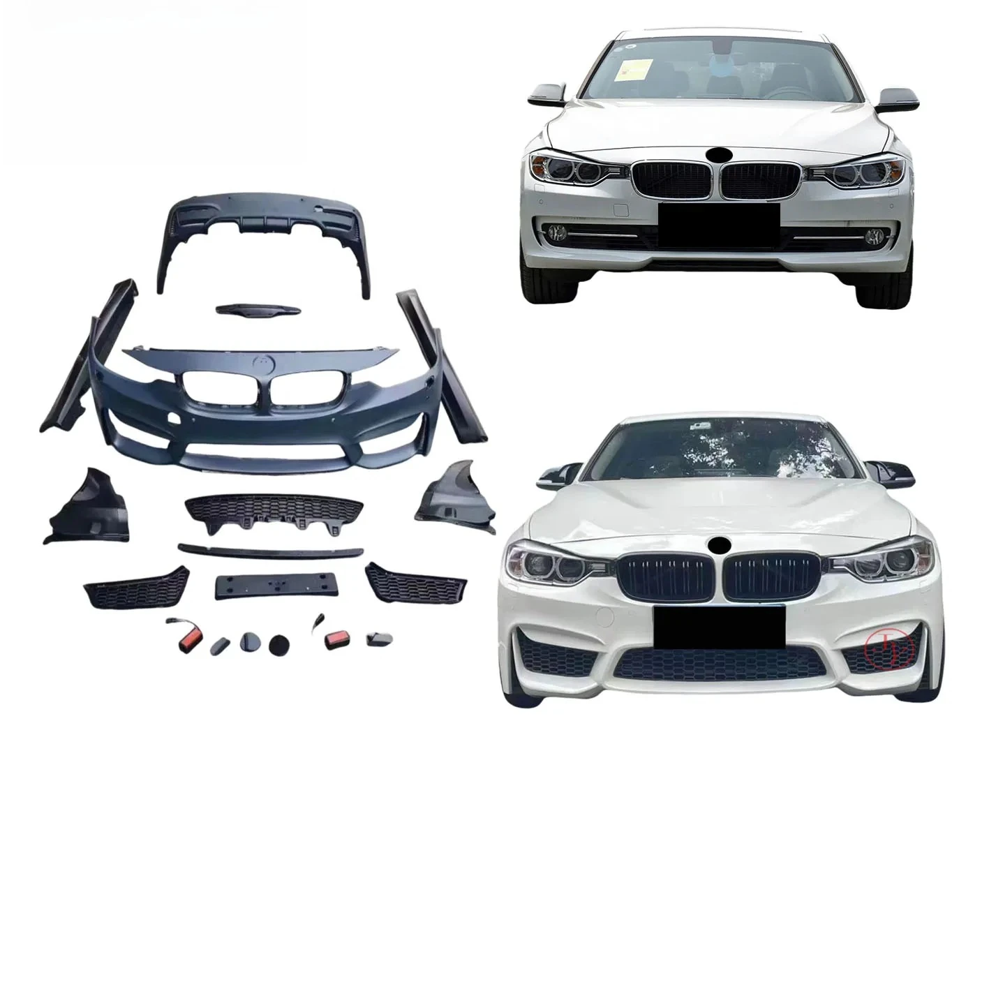 

Suitable for 3 Series F30/F35 M3 Front Bumper, Rear Bumper, Side Skirt, Style Body Kit, Hood, Side Wall