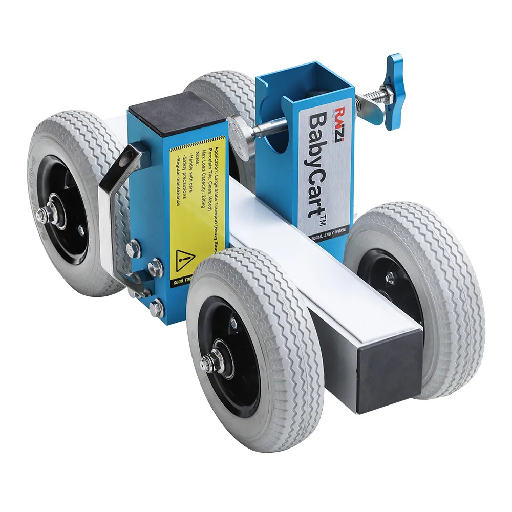 Granite Marble Quartz Slab Dolly 4 Wheel Transport Cart for Porcelain Tile Countertop Aluminum Frame 200kg Solid Rubber Wheels