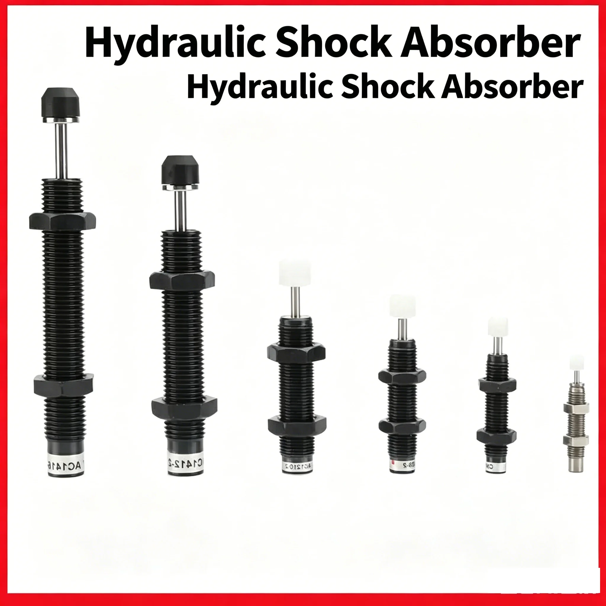 Pneumatically Adjustable Hydraulic Oil Buffer AD Damper, Speed Stabilizing Shock Absorbing Cylinder for Manipulator AD