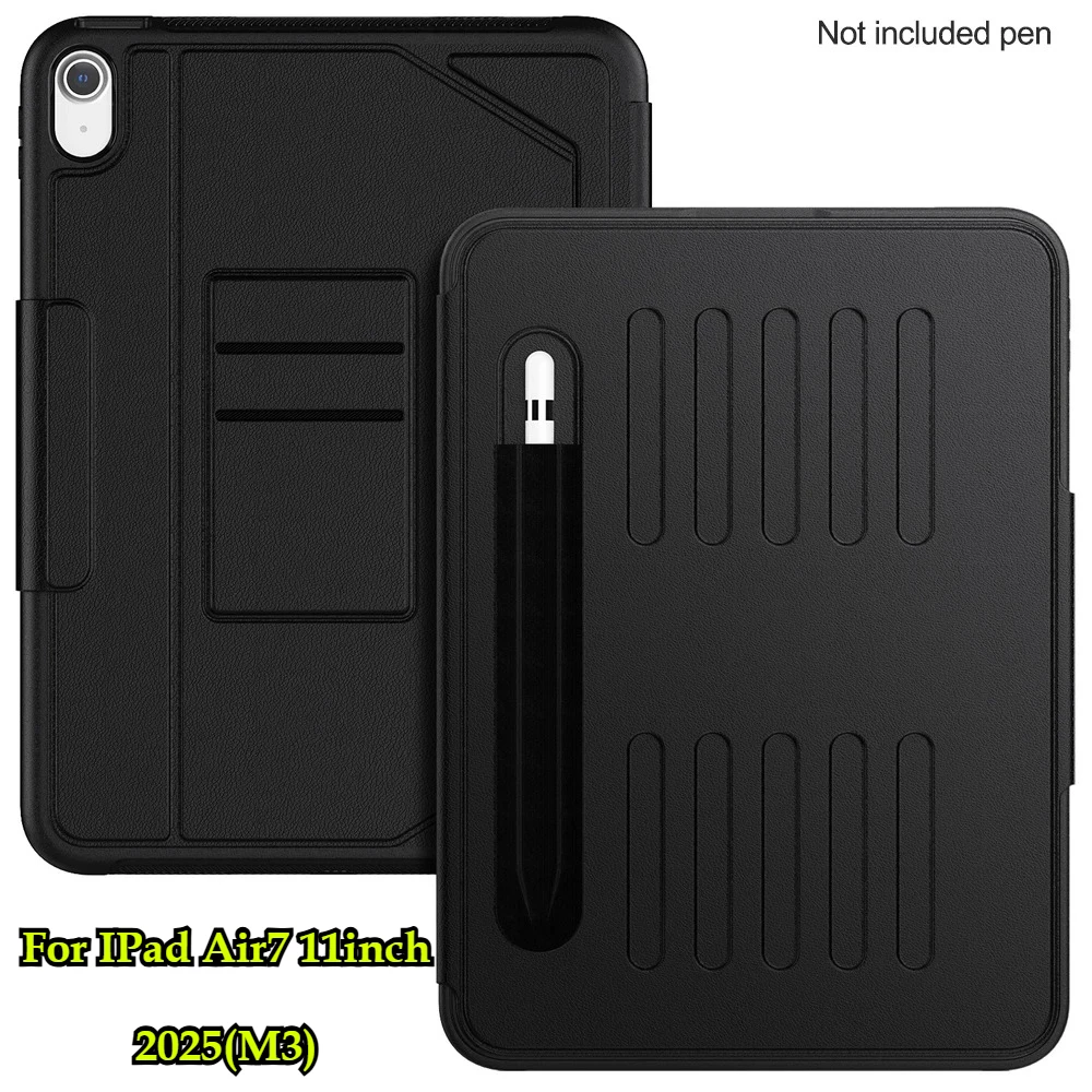 

Tablet Case for IPad Air 7 6 11 13 M3 M2 A16 11th Generation 2025 New 11" Smart Cover for IPad 10th Multi-fold Back Suction Case