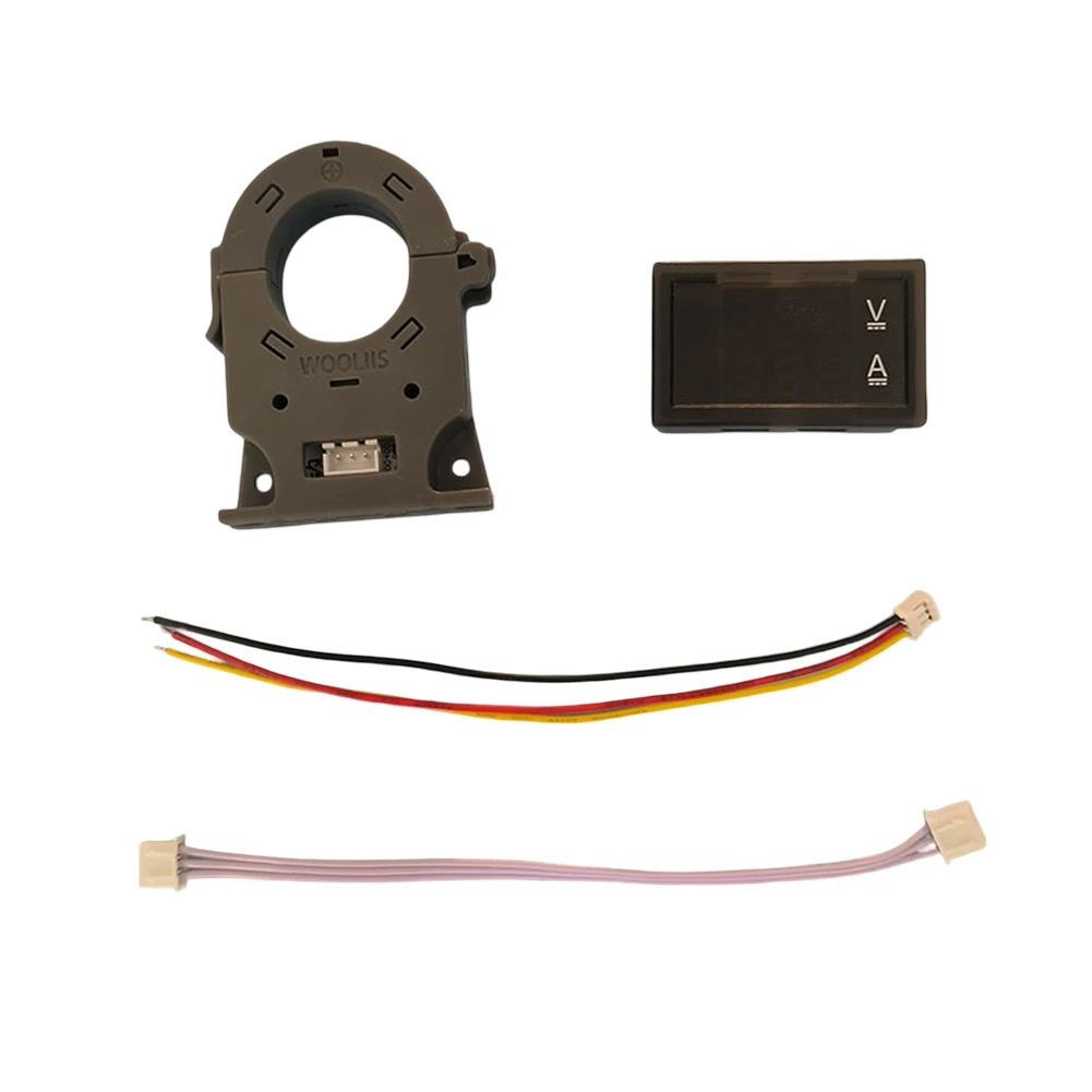 Open Hall Ammeter Voltmeter Battery Monitor Dual Display LED Digital  For Test Measurement Tool Accessory