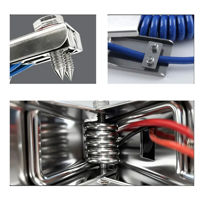 Stainless Steel 304 Static Grounding Clamp with Alarm for Safety Equipment