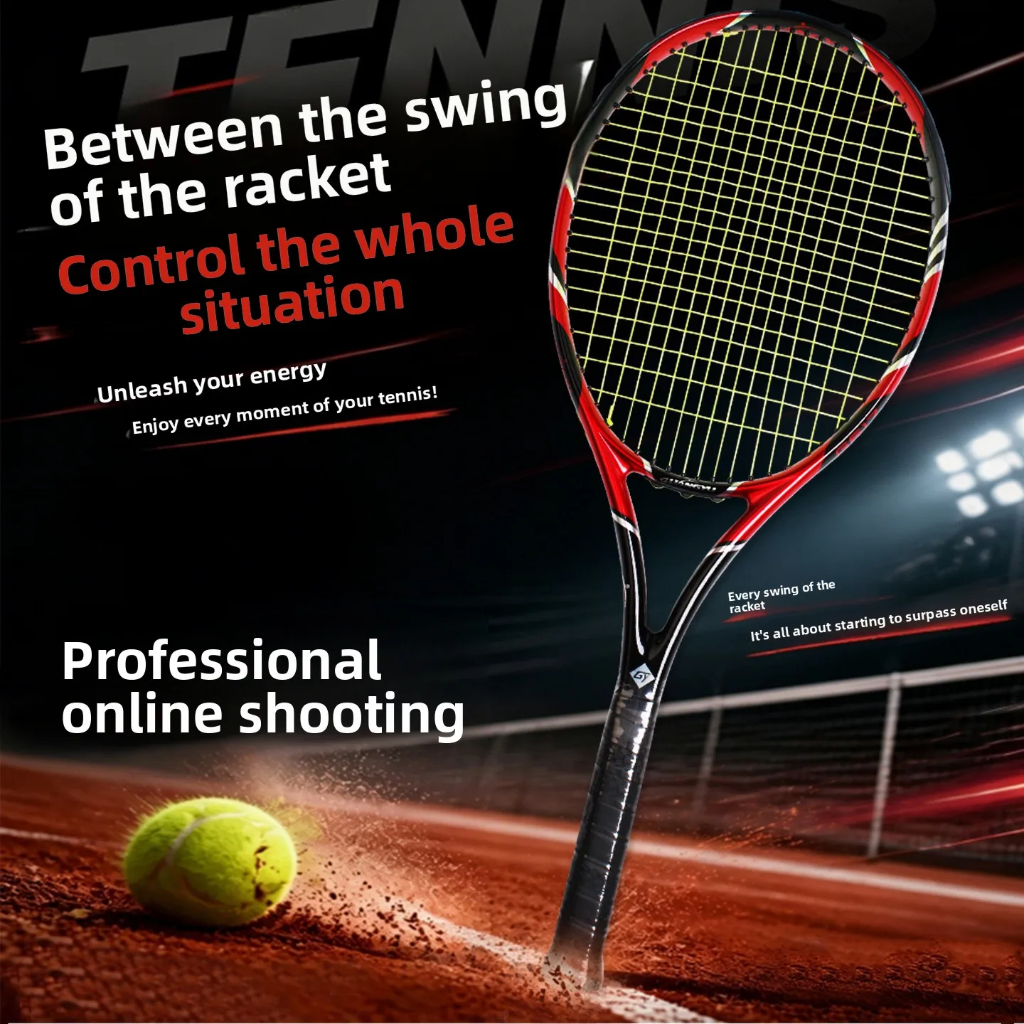 tennis-rackets-40-55-lbs-composite-carbon-racquet-llight-weight-racket-strung-technical-tennisracket-equipment-unisex