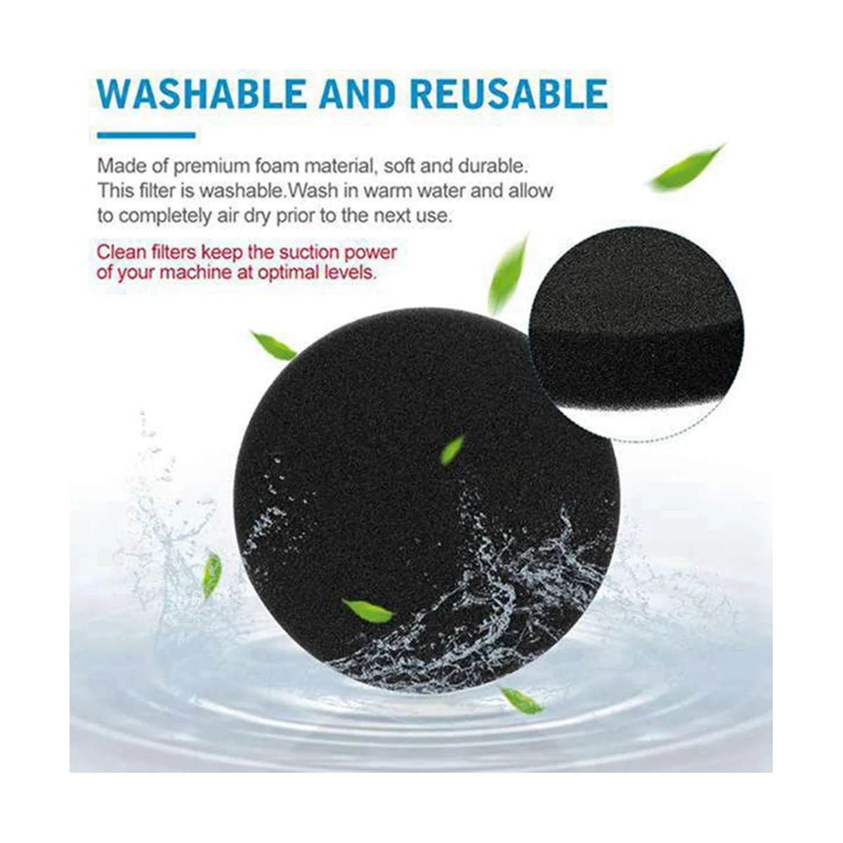 Vacuum Filter for Bissell 1608225 Eureka DCF-26 Vacuum Replacement Motor Filter Spare Parts