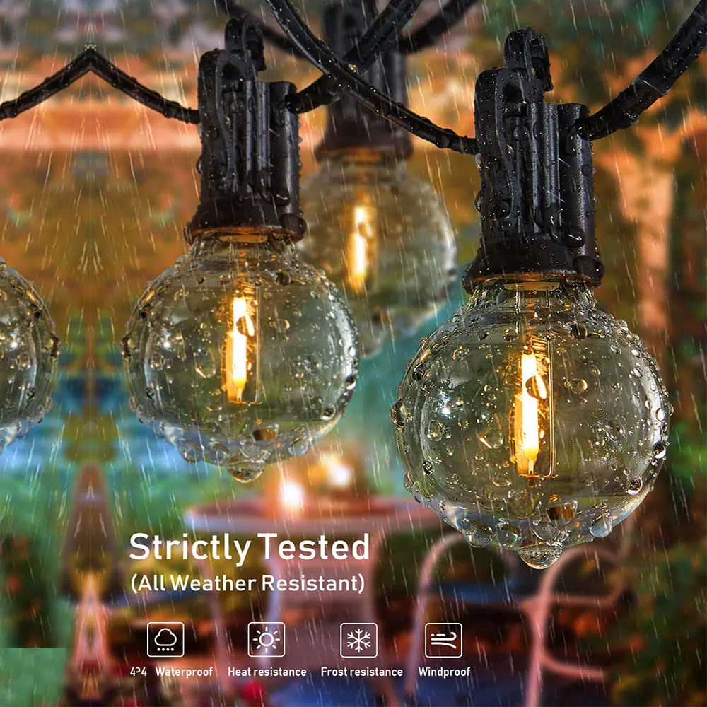 21M G40 Bulbs Outdoor String Lights Garden WaterProof Camp Decoration Lamp For Christmas Halloween Party LED bulb Connectable