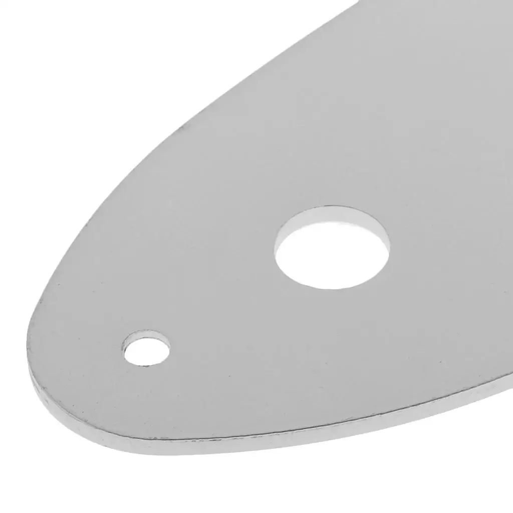 Iron Wood Bass Control Plate Silver Color Replacement Parts for Jazz Bass Guitar 4 Hole Loaded Assembly