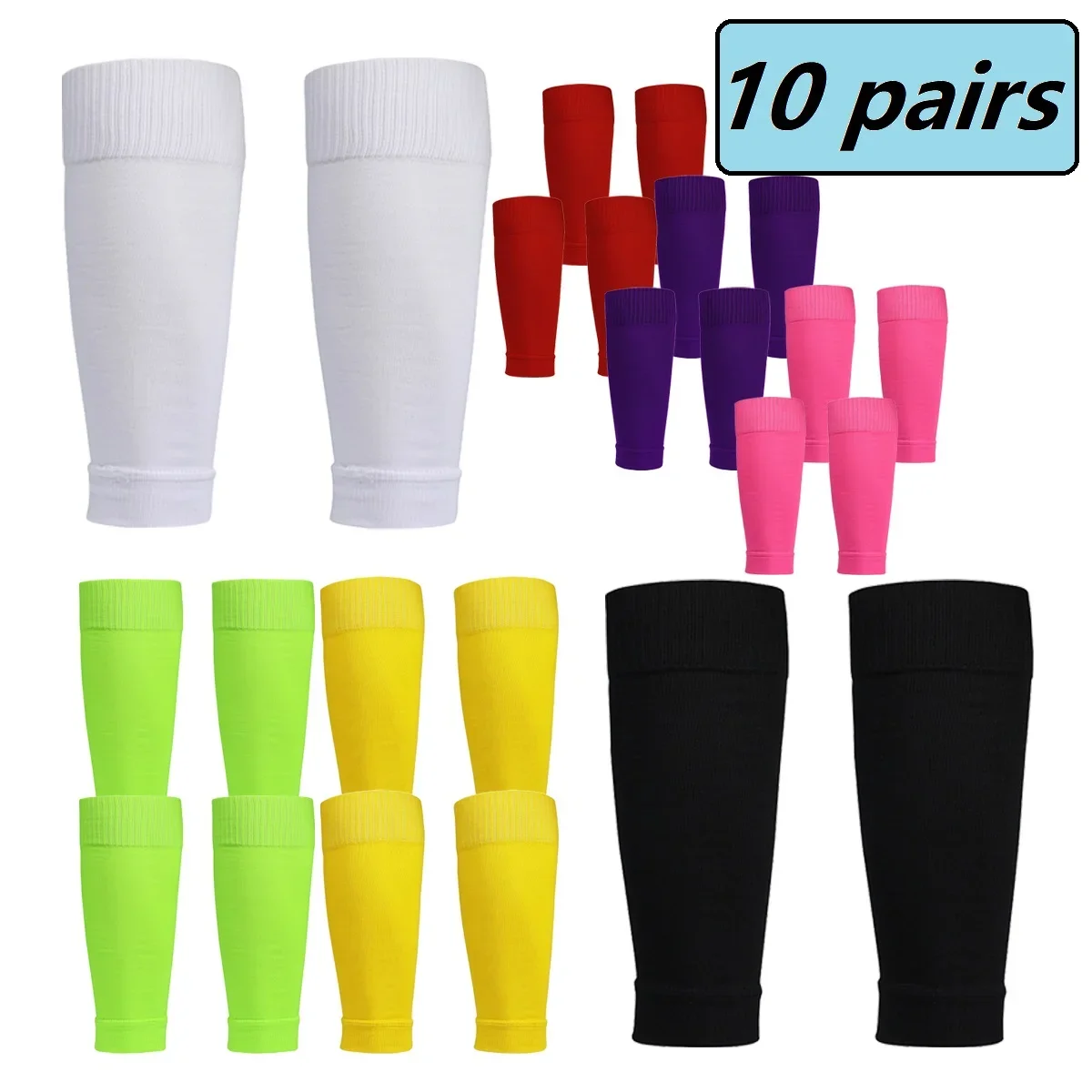 

10 Pairs New Men's and Women's Bicycle Leg Protectors Breathable Outdoor Leg Protectors Running Football Sports Leg Protectors