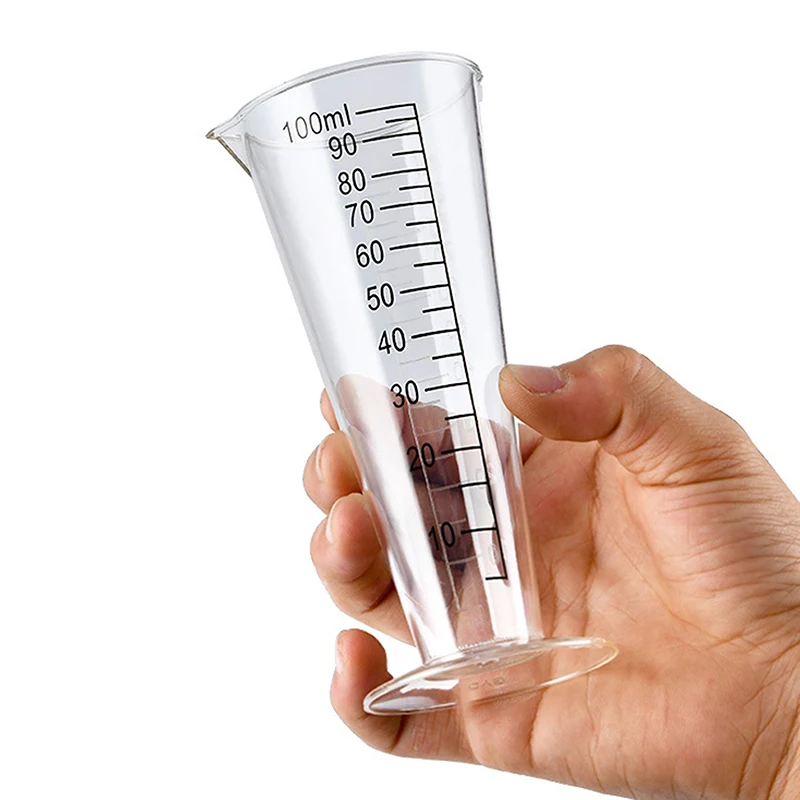 Para uso em cozinha e restaurante 1 peça 100ml copo de medição acrílico de qualidade alimentar com escala - sem BPA, perfeito