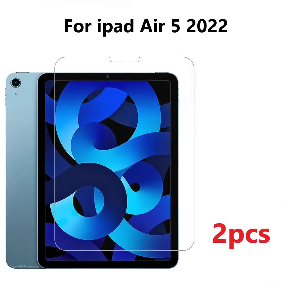 

2PCS Tempered glass For iPad Air5 2022 10.9inch Screen Protector For ipad new air Tablet Protective Film Cover A2588 A2589 A2591