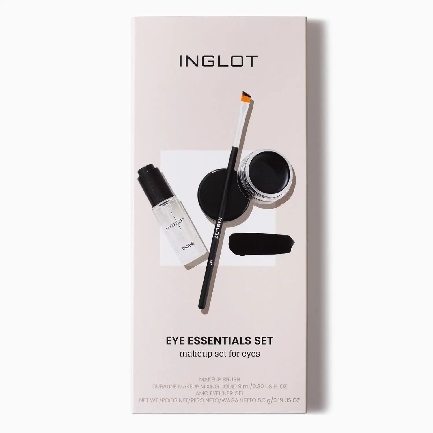 Professionelles Augen-Make-up-Set mit wasserfestem Eyeliner-Gel und Pinsel für langanhaltende Aussehen