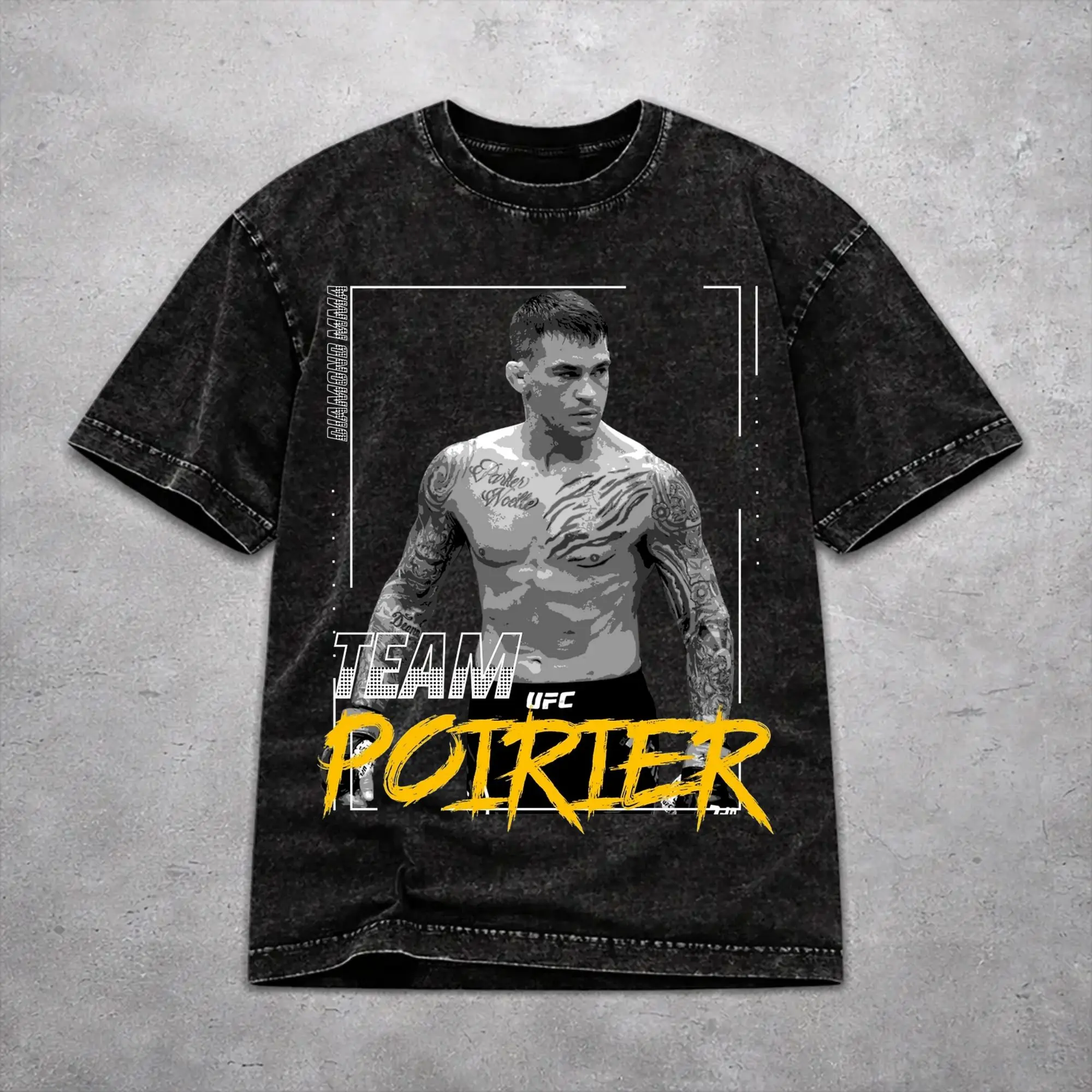 Women Men Dustin Poirier  T Shirt Printed Washed Vintage  Fashion Outfit Tees