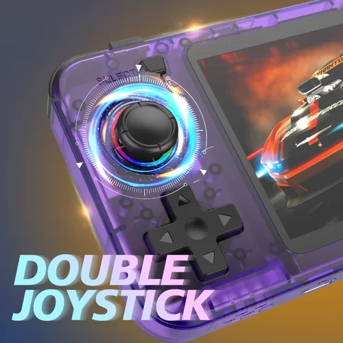 Imagen 2 del producto 128G 20000 + juegos R36H consola de juegos portátil retro, consola horizontal con 2 joysticks, batería de 3000 mAh 3,5 pulgadas IPS 64G 15000+